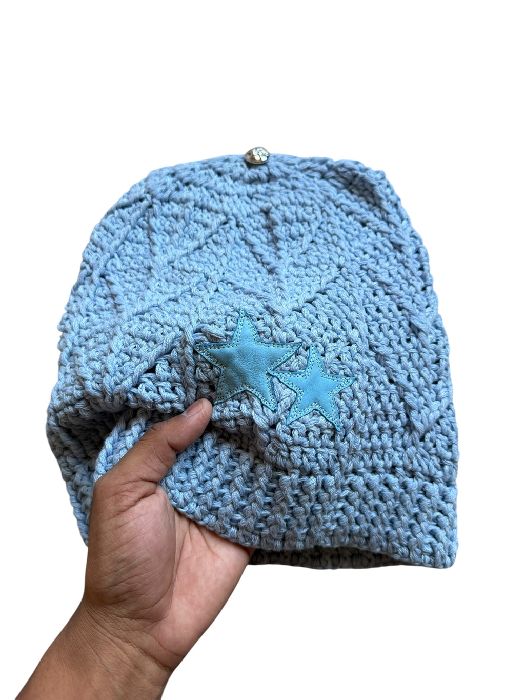 Chrome Heart Blue Star Patch Cashmere Beanie