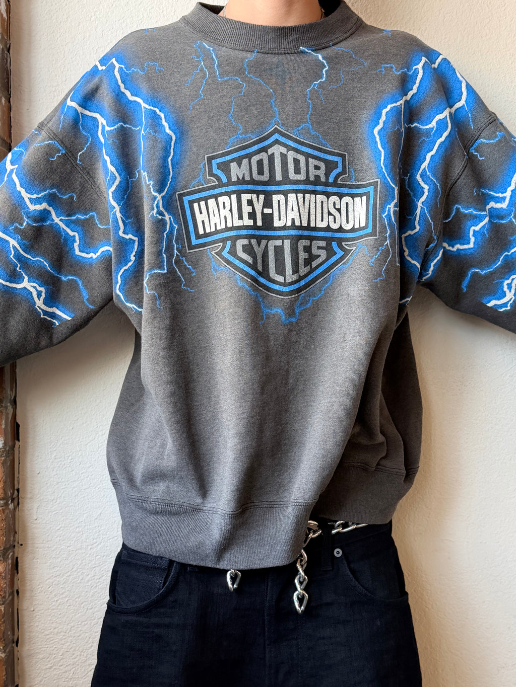 Harley Davidson Lightning Crewneck