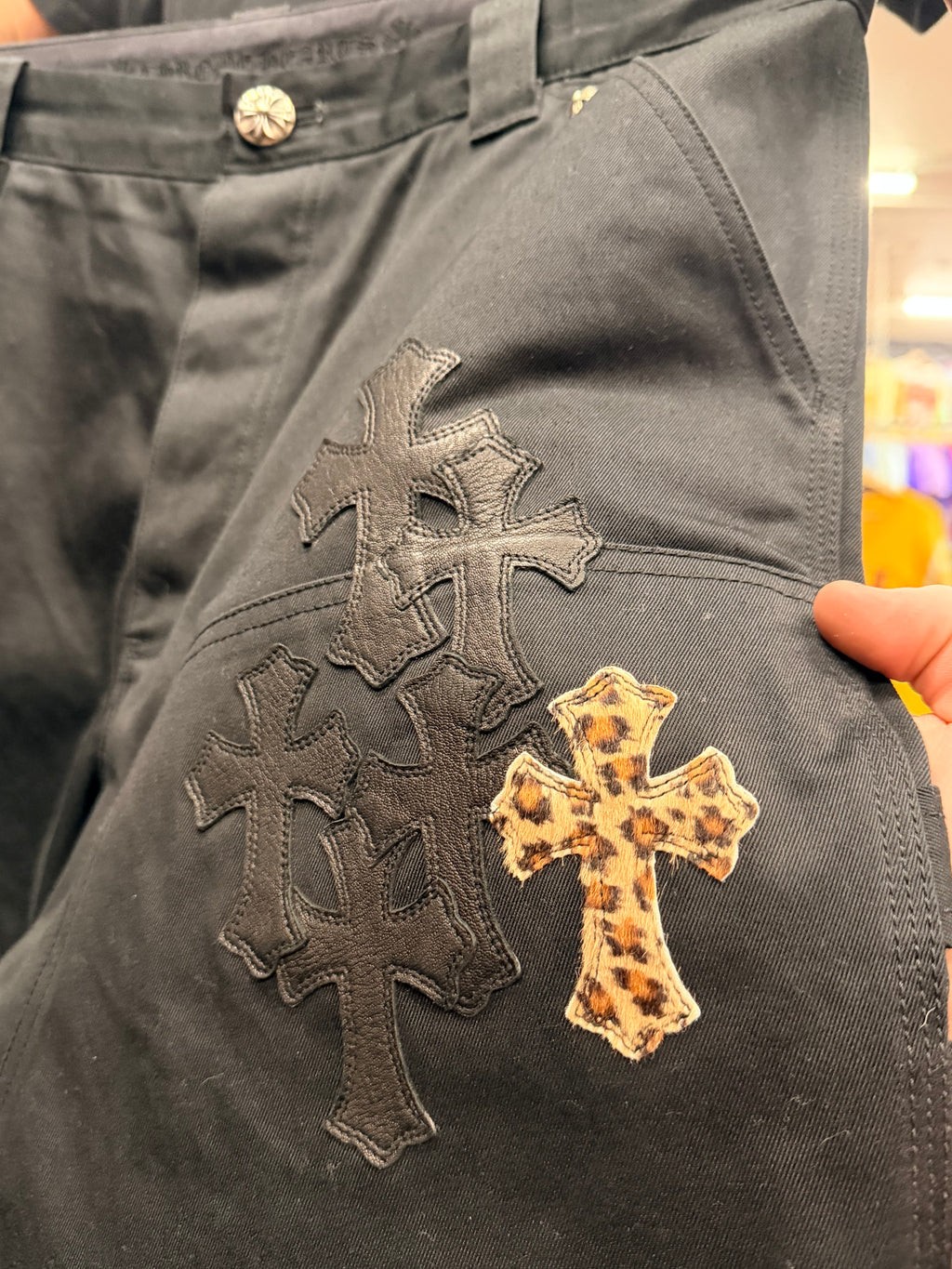 Chrome Hearts Cross Patch Double Knees