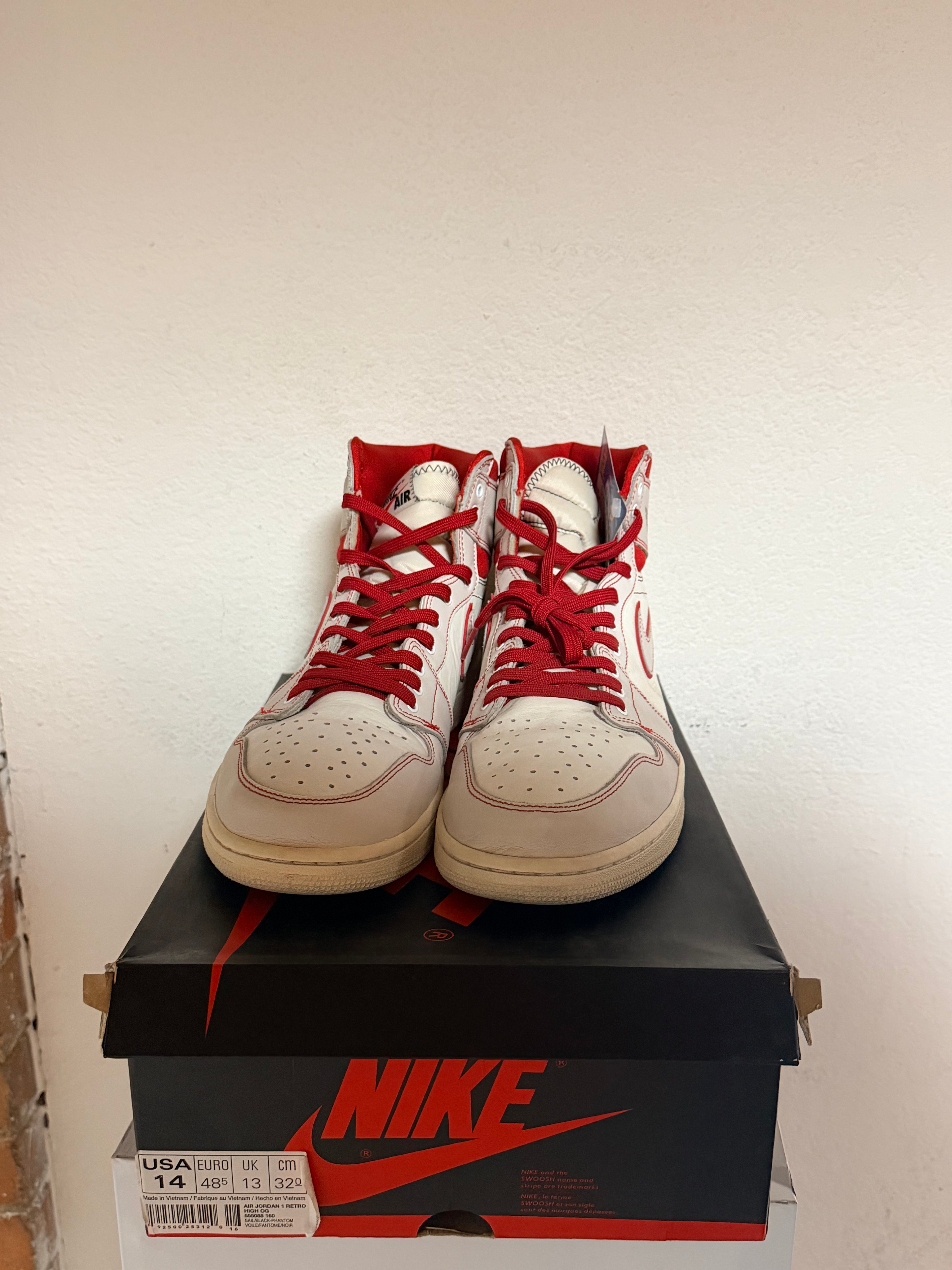 Jordan 1 High “Phantom Gym Red”