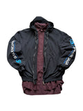 Balenciaga SS25 Runway Layered Flannel Sports-Icon Zip