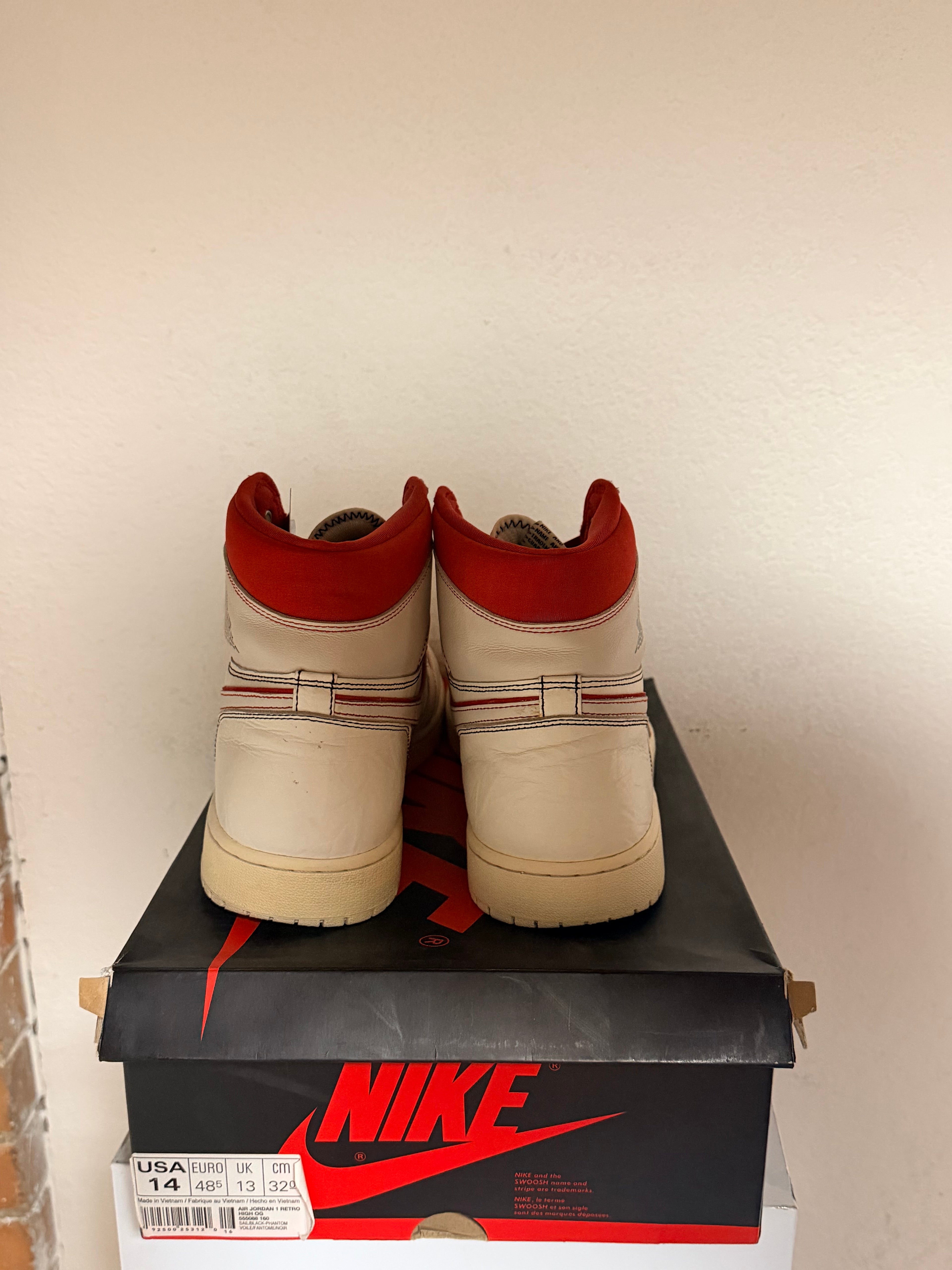 Jordan 1 High “Phantom Gym Red”