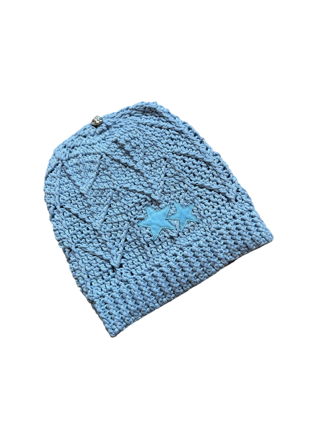 Chrome Heart Blue Star Patch Cashmere Beanie
