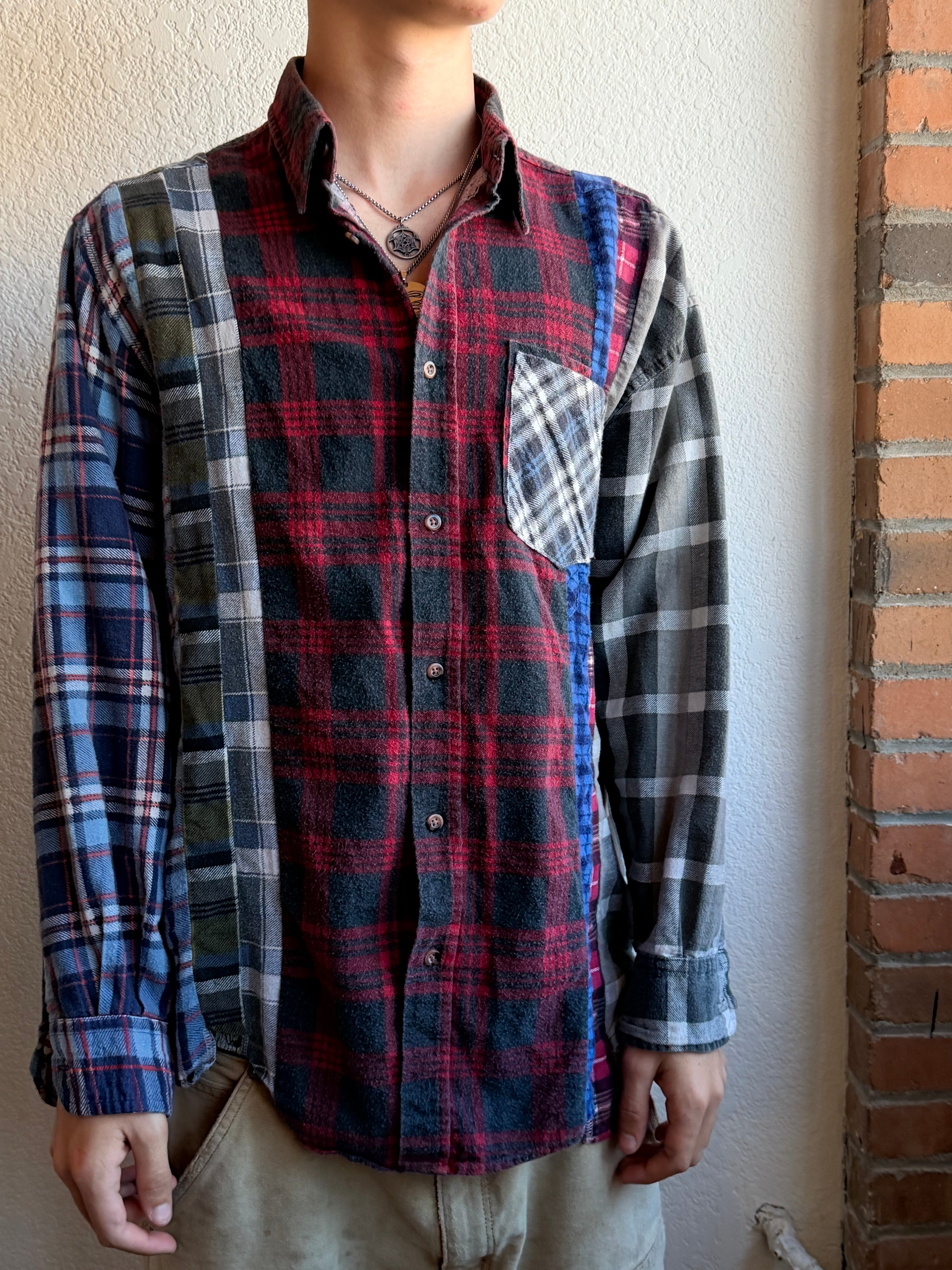 Needles button up