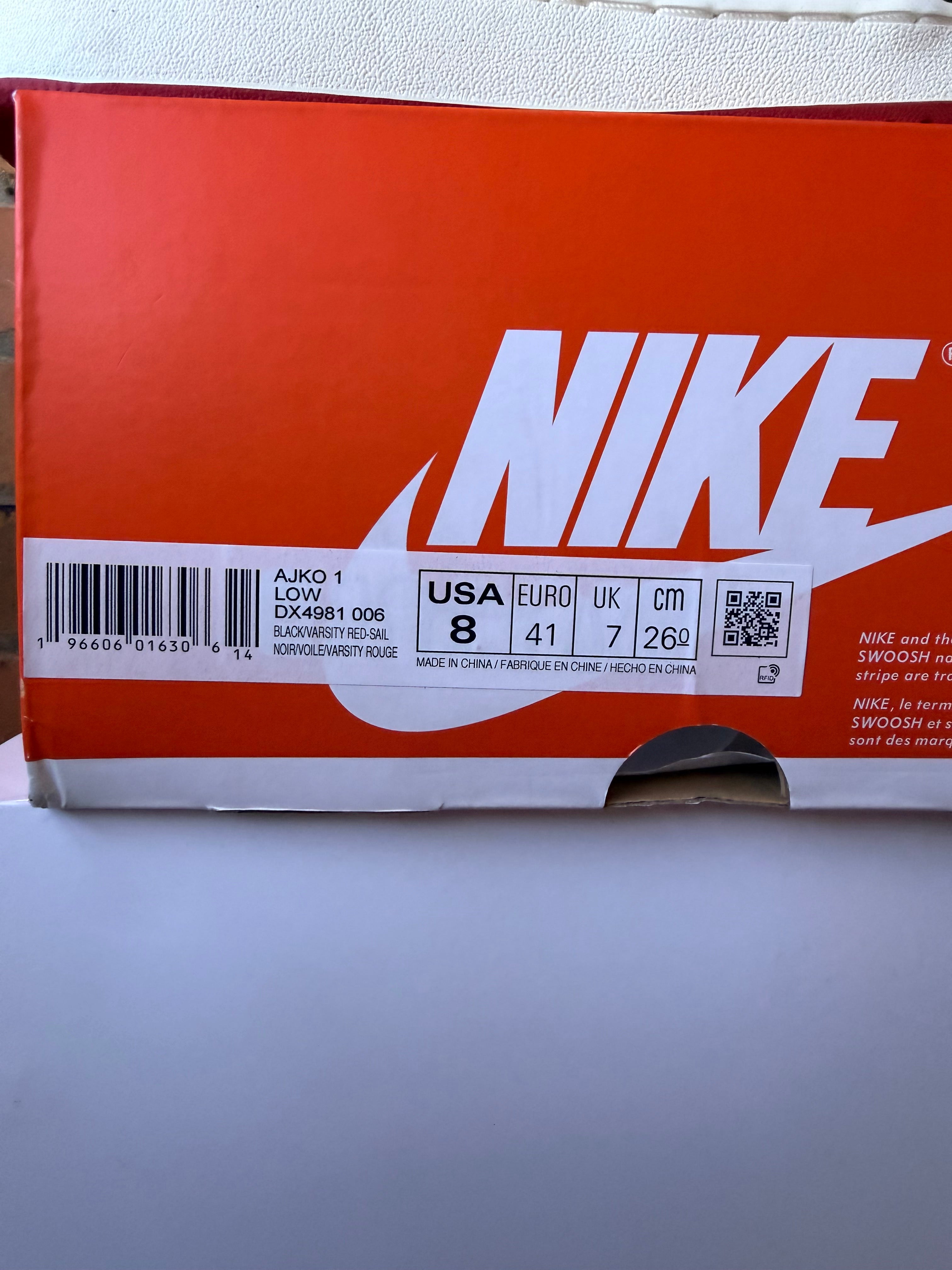 AJKO 1 Low Varsity Red