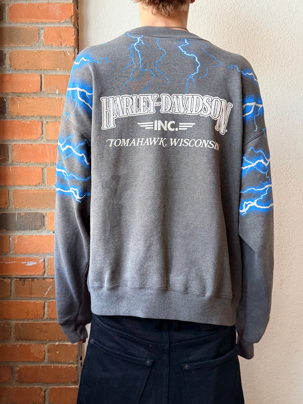 Harley Davidson Lightning Crewneck