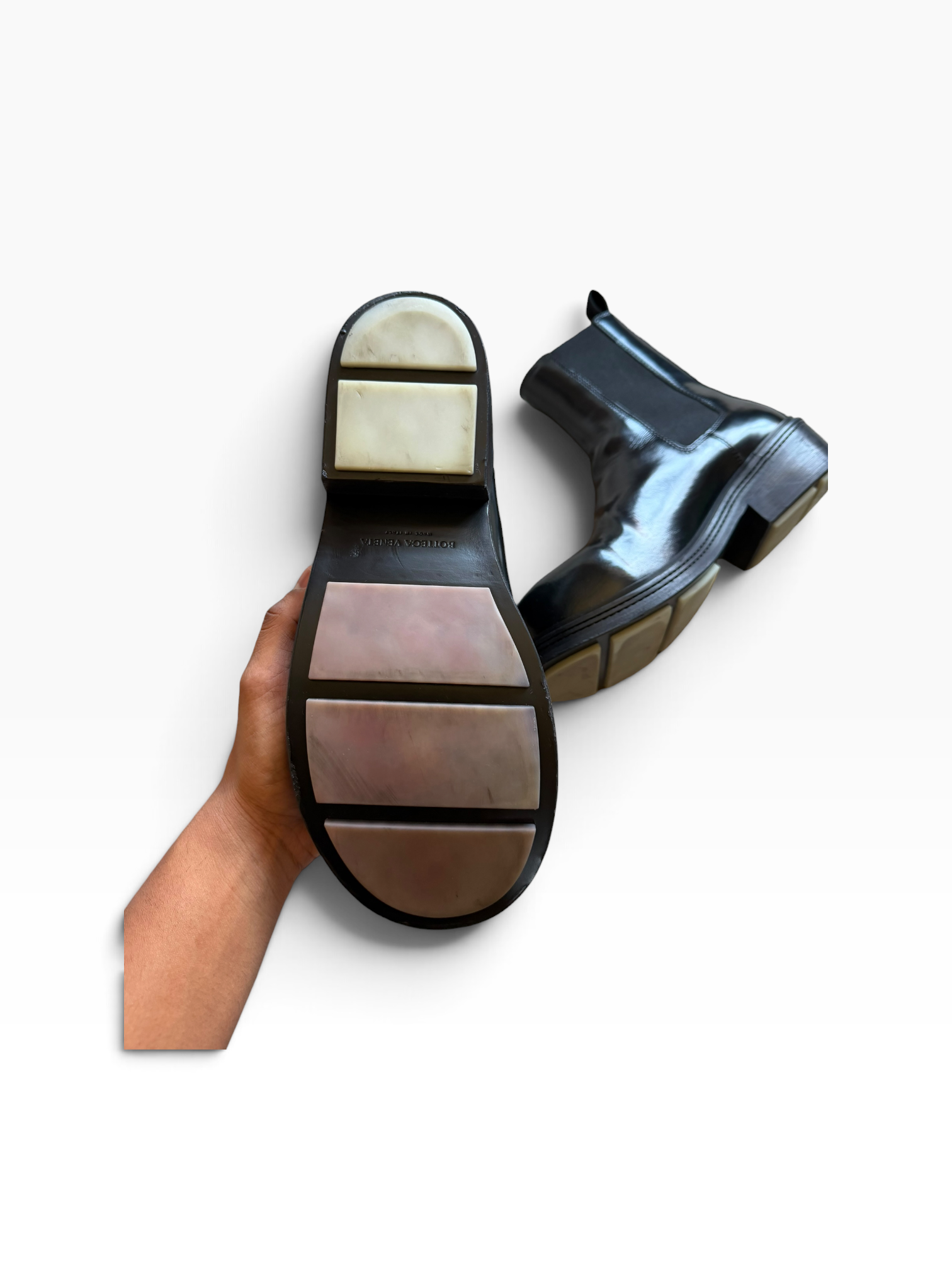 Bottega Veneta Black Chelsea Boot