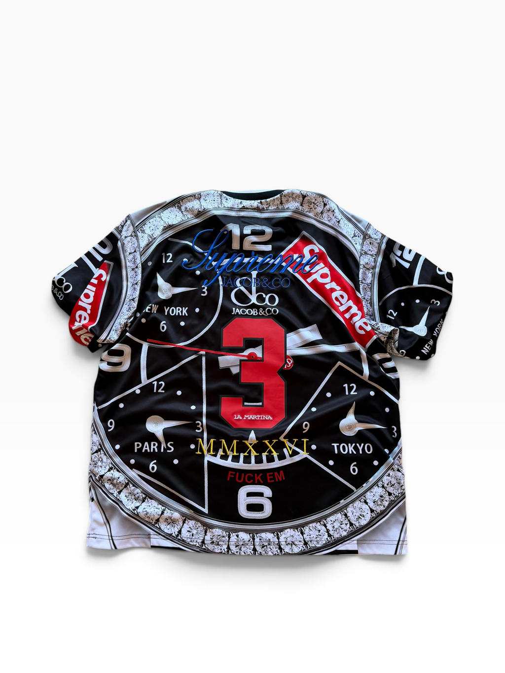 Supreme x Jacob and Co. Watch - Logo Tee