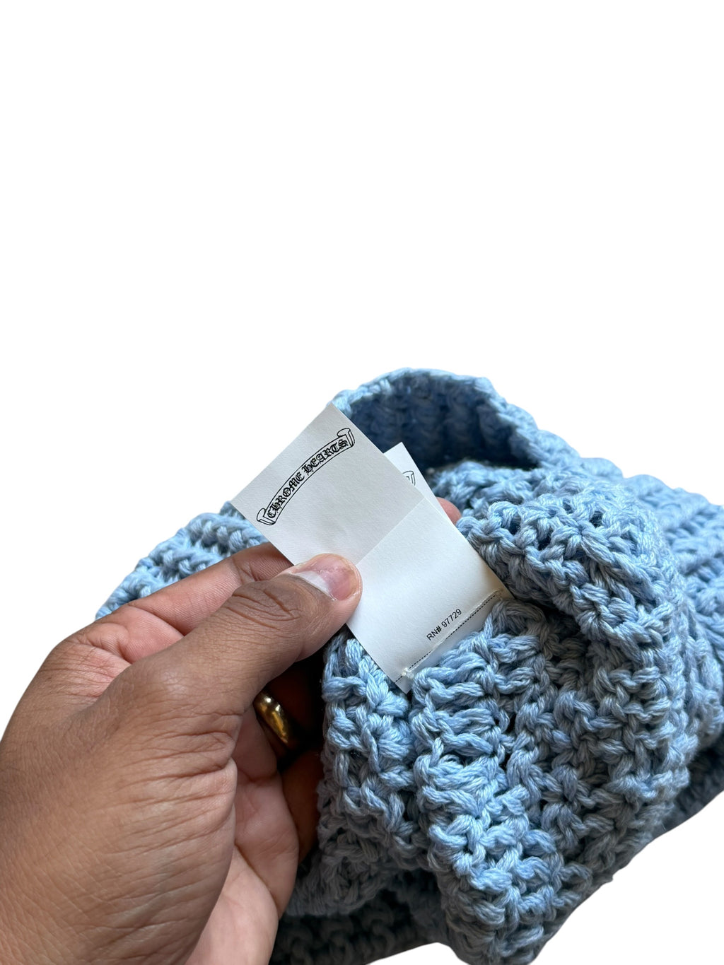 Chrome Heart Blue Star Patch Cashmere Beanie