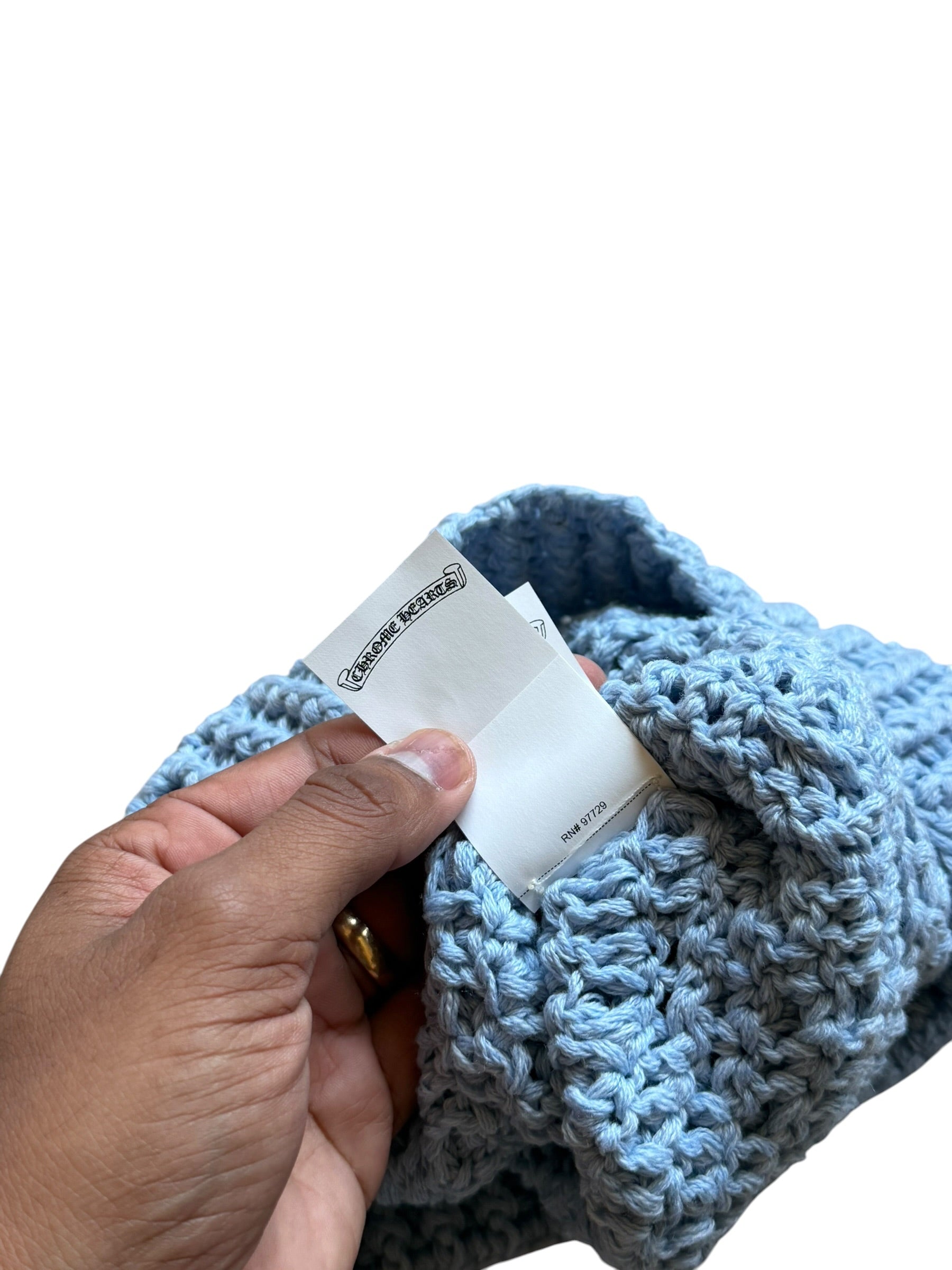 Chrome Heart Blue Star Patch Cashmere Beanie
