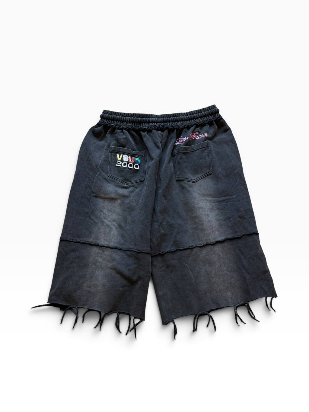 Vale USA Black Rhinestone 3/4 Sweats