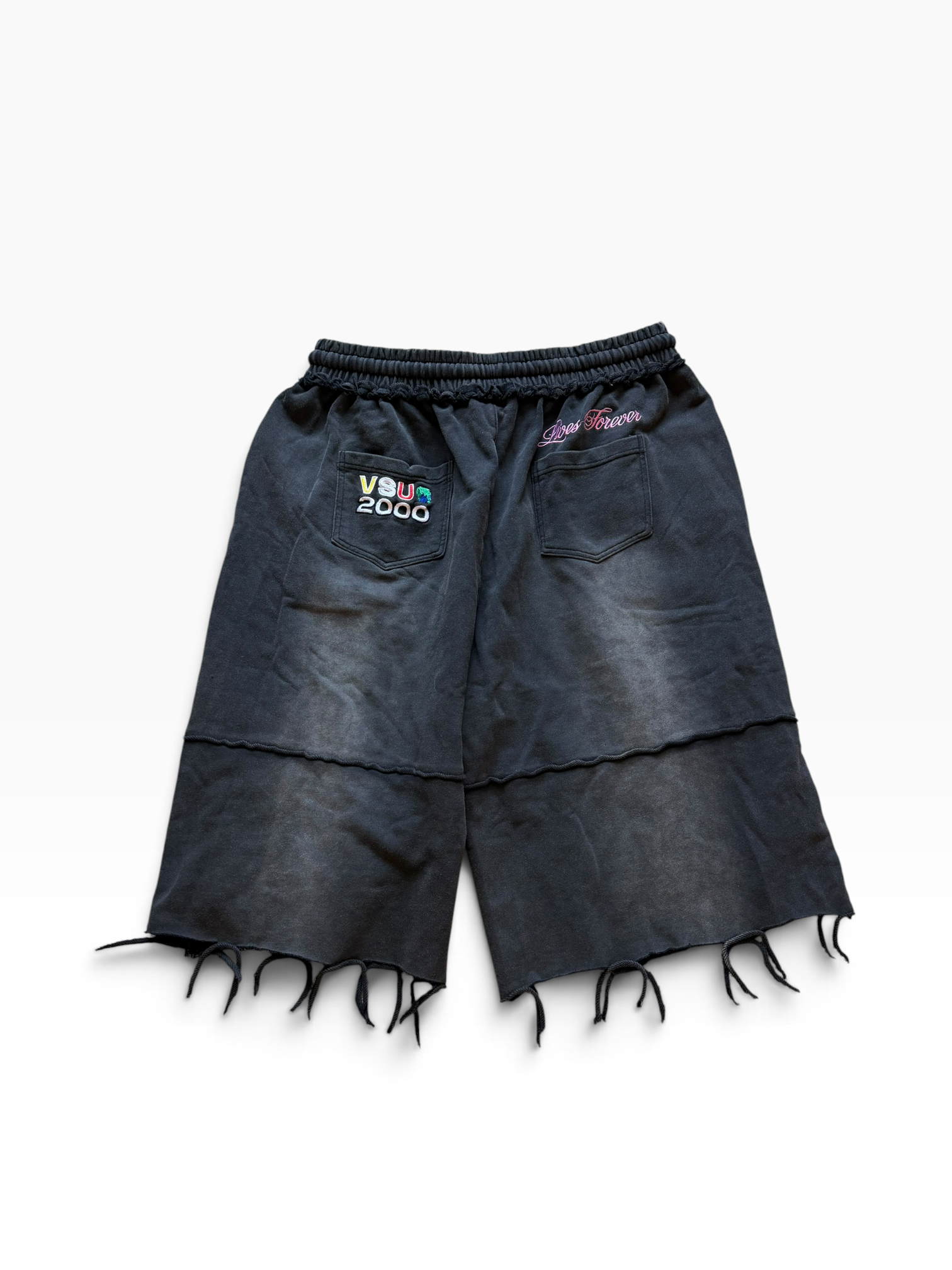 Vale USA Black Rhinestone 3/4 Sweats