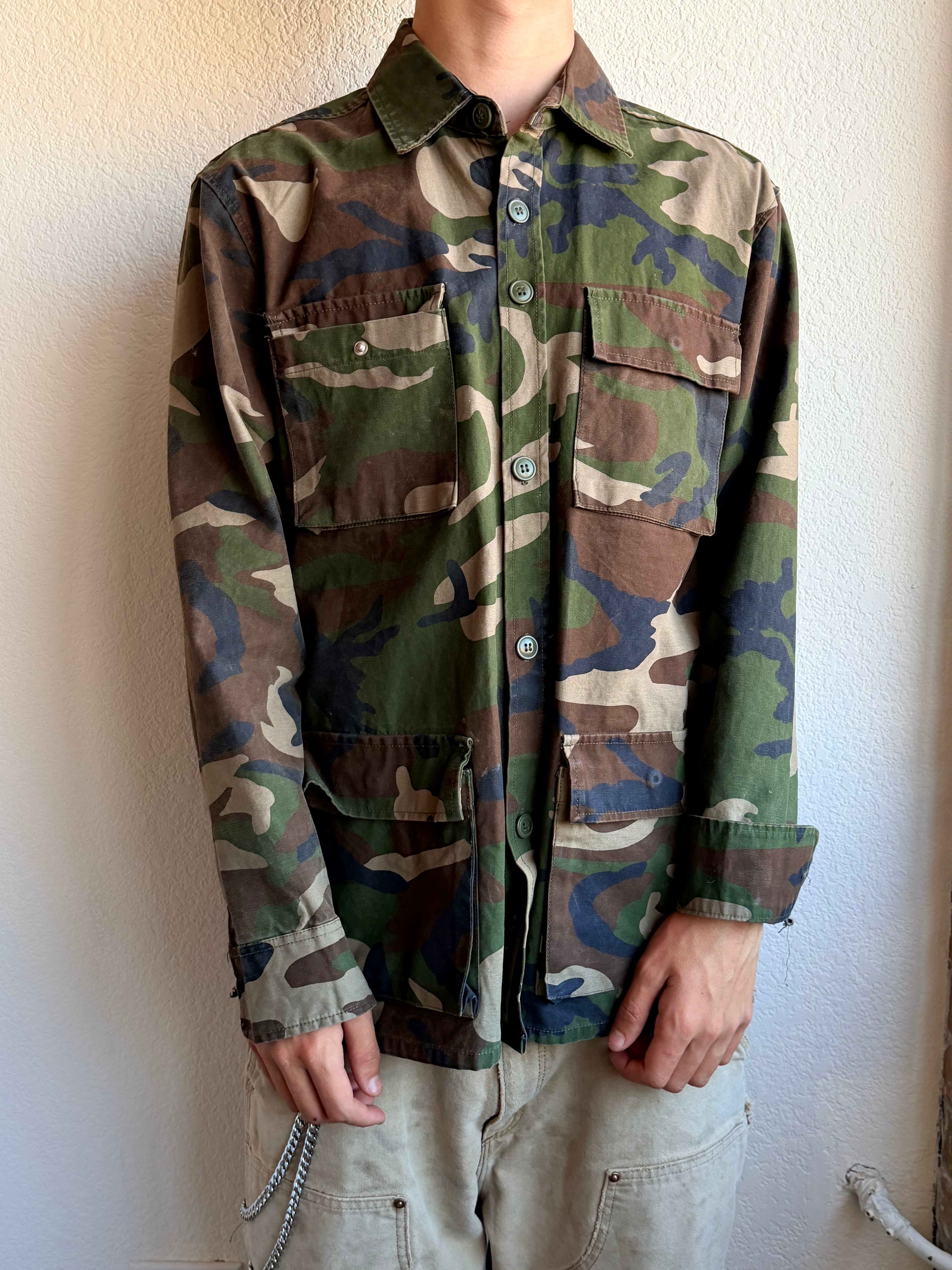 Fog Camo Button Up