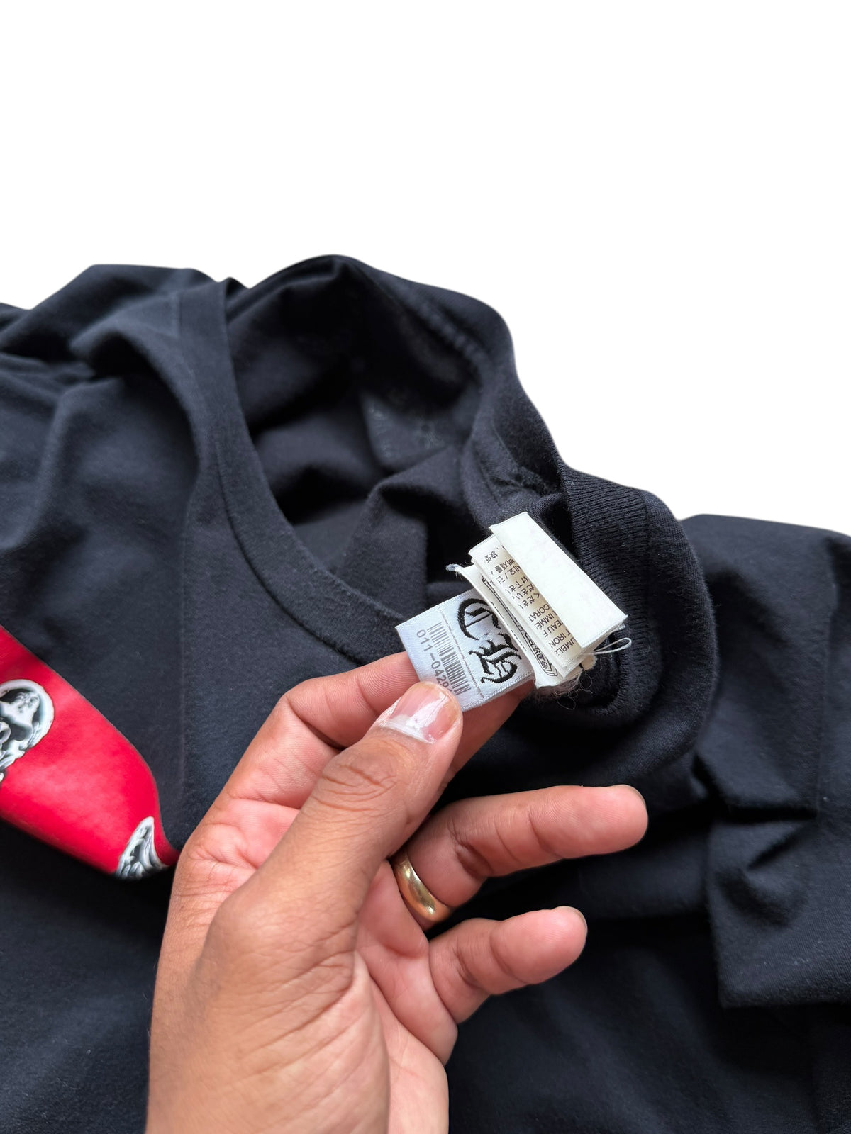 Chrome Heart Foti Red Bar Long Sleeve