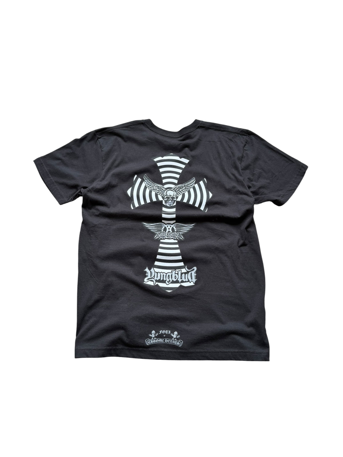 Chrome Hearts x Foti x YungBlud x Aerosmith Cross Tee