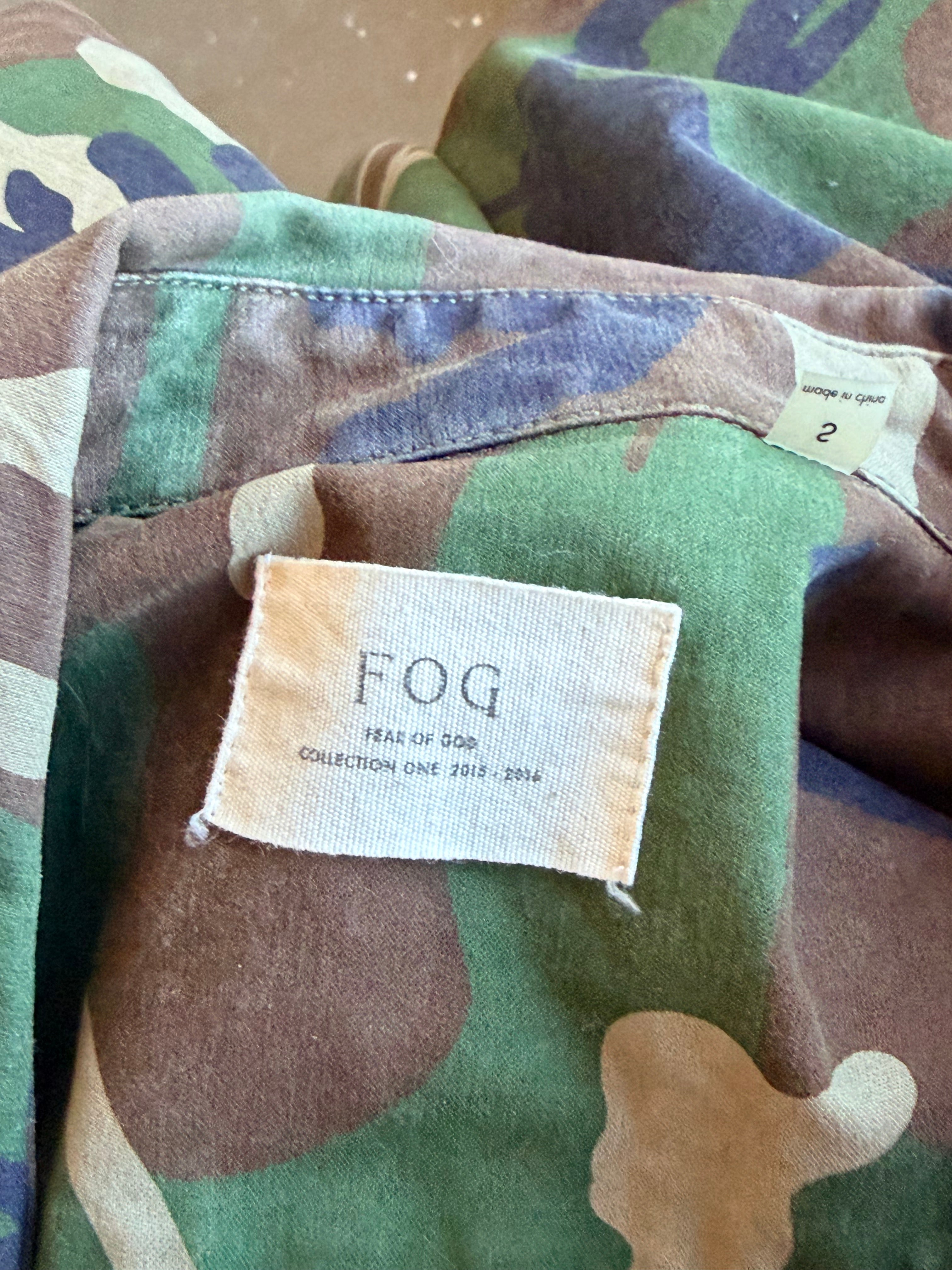 Fog Camo Button Up