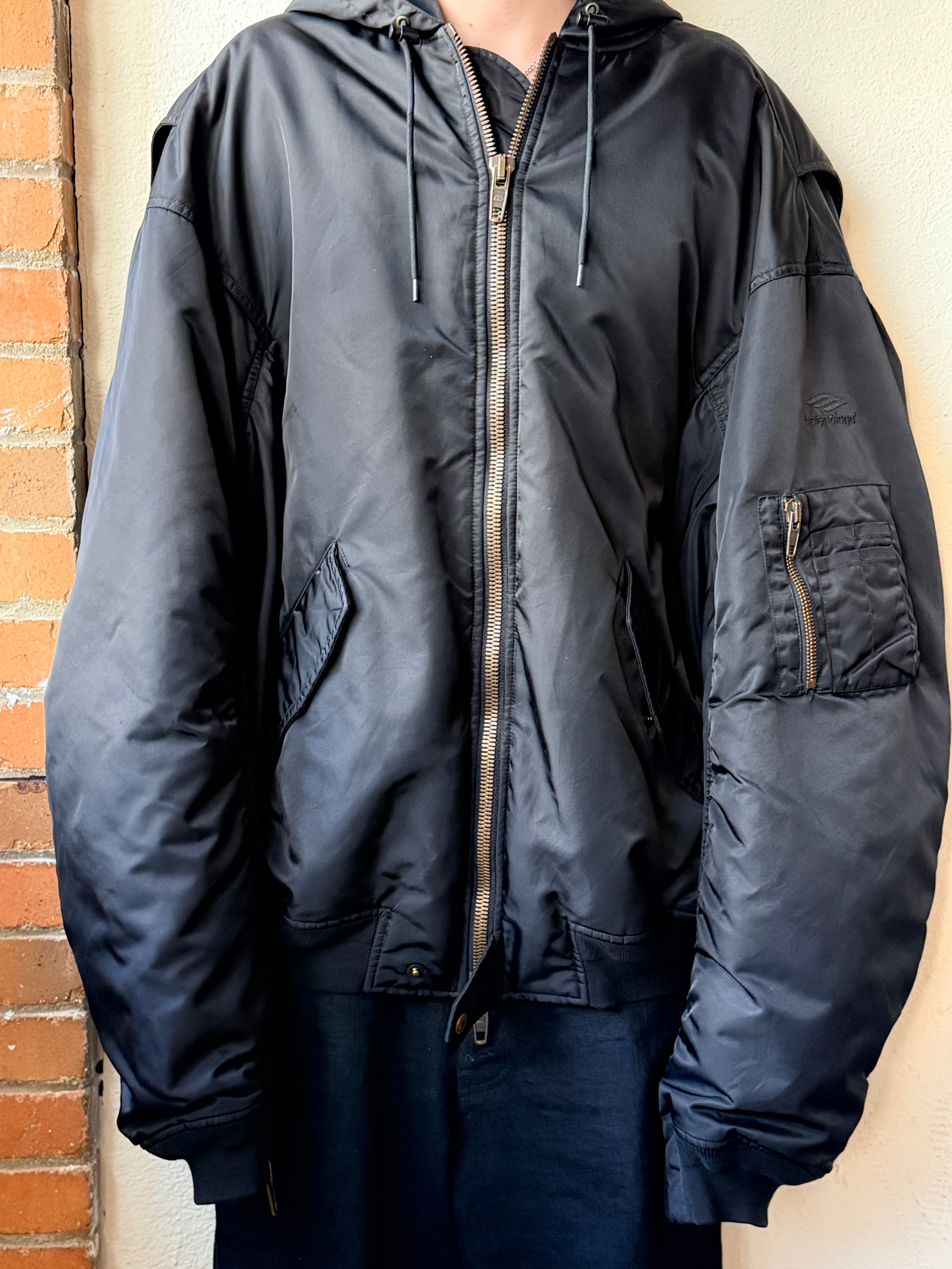 Balenciaga Hooded Puffer Zip