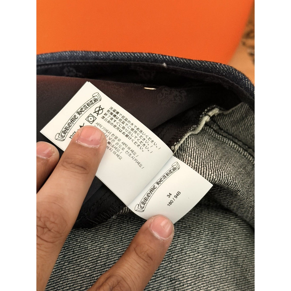 Chrome Heart Baggy KS Denim Jean 34