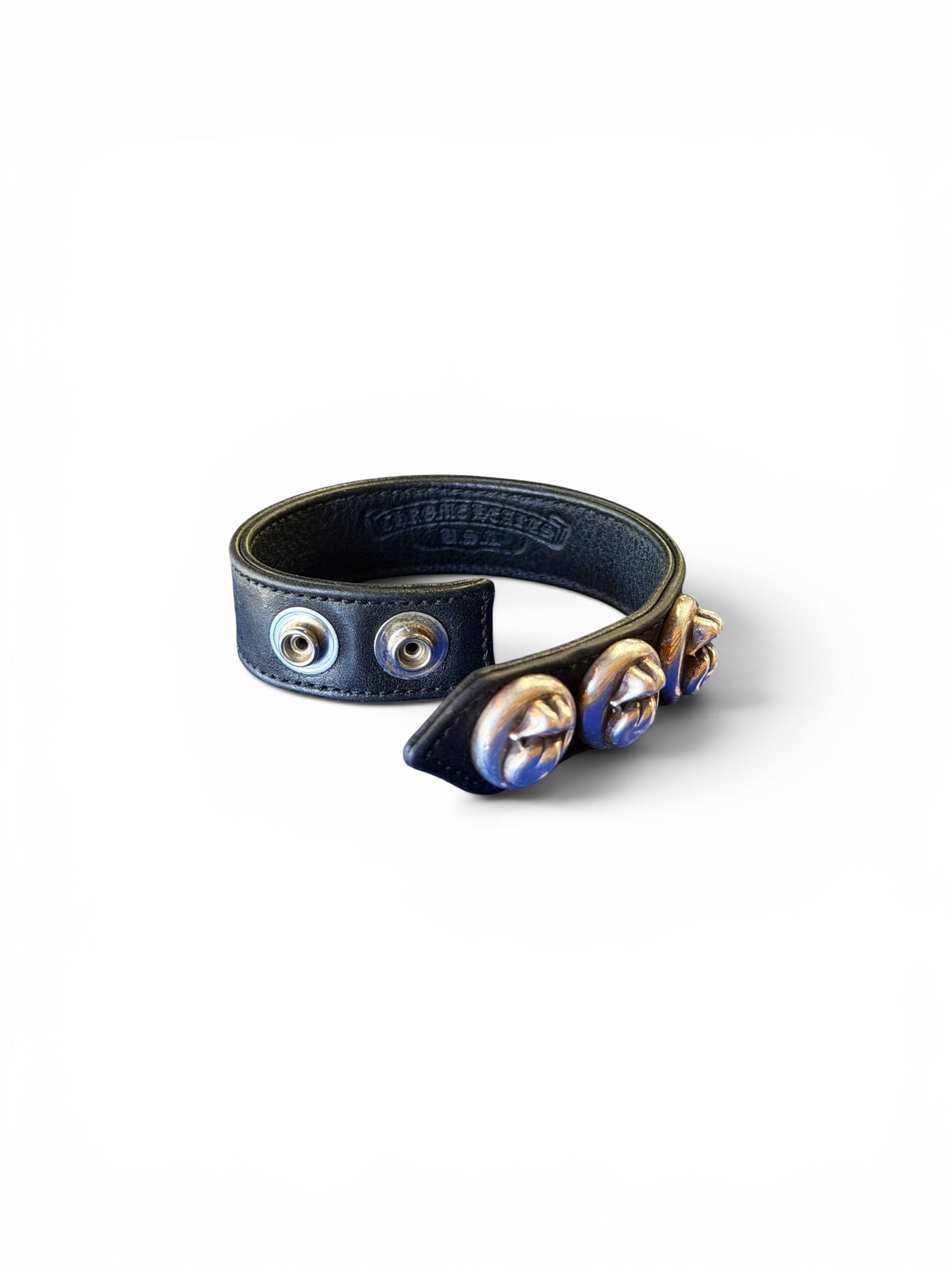 Chrome Heart Rollingstone Leather Snap