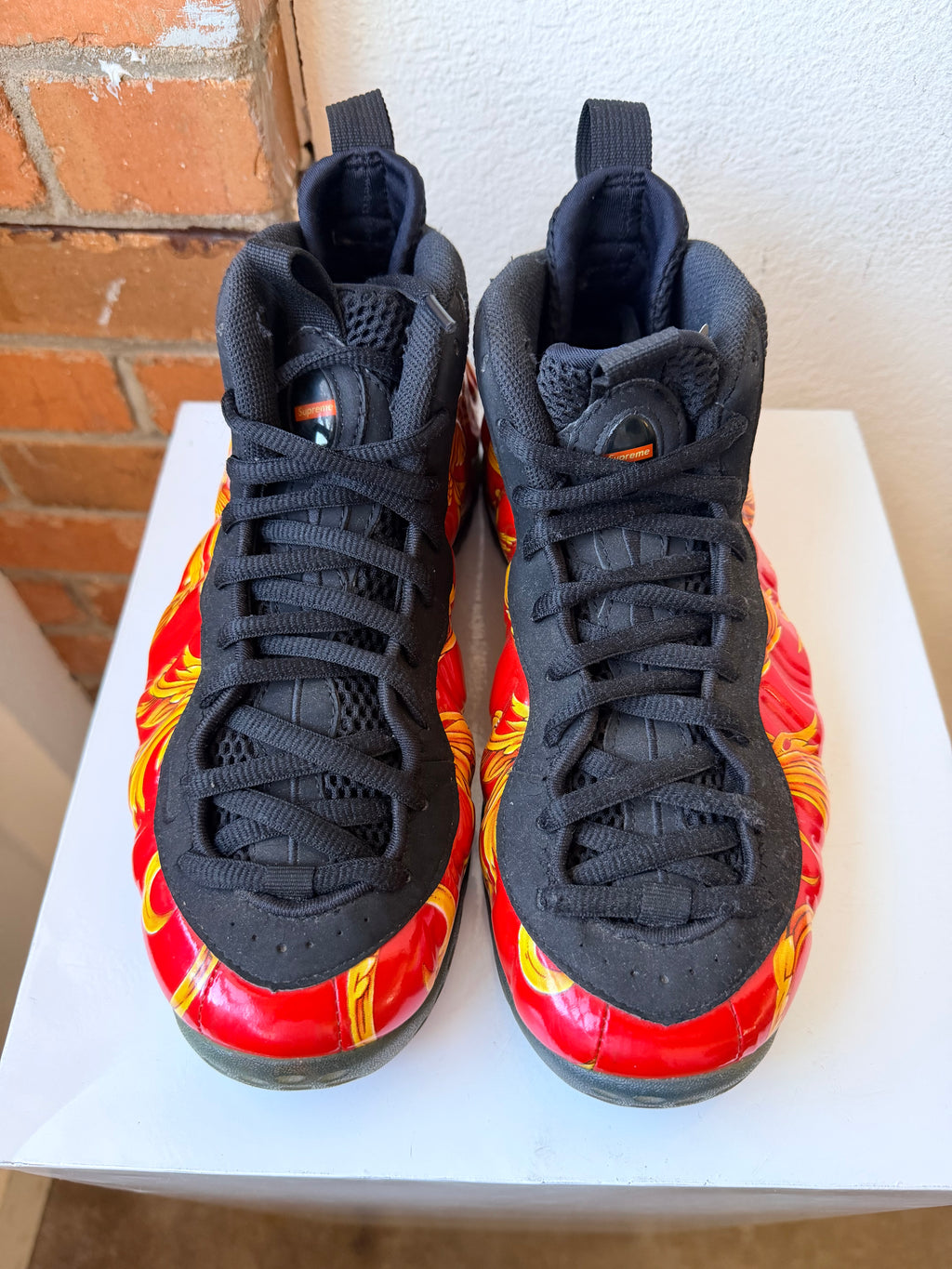 Red Nike Supreme Foamposite