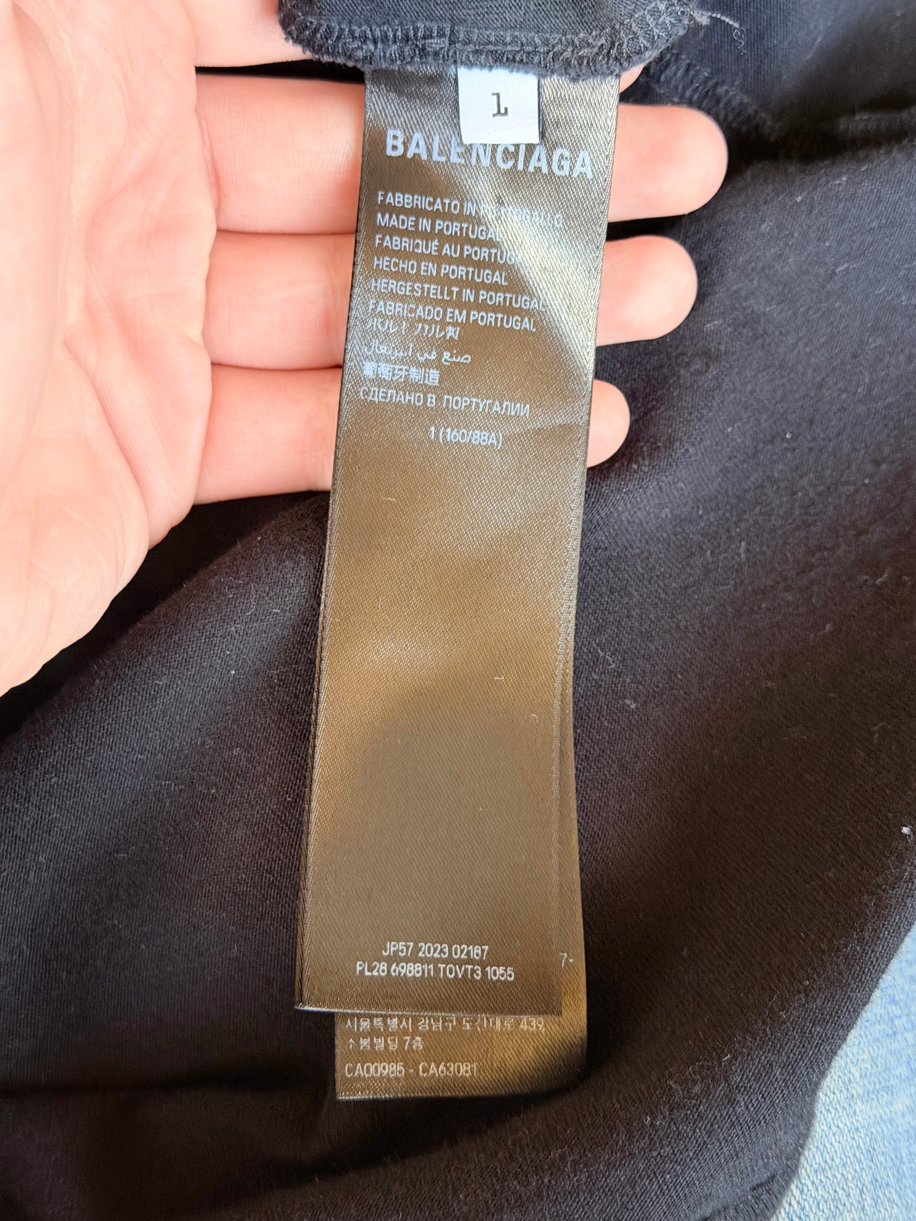 Balenciaga Upside Down Paris Moon T-shirt