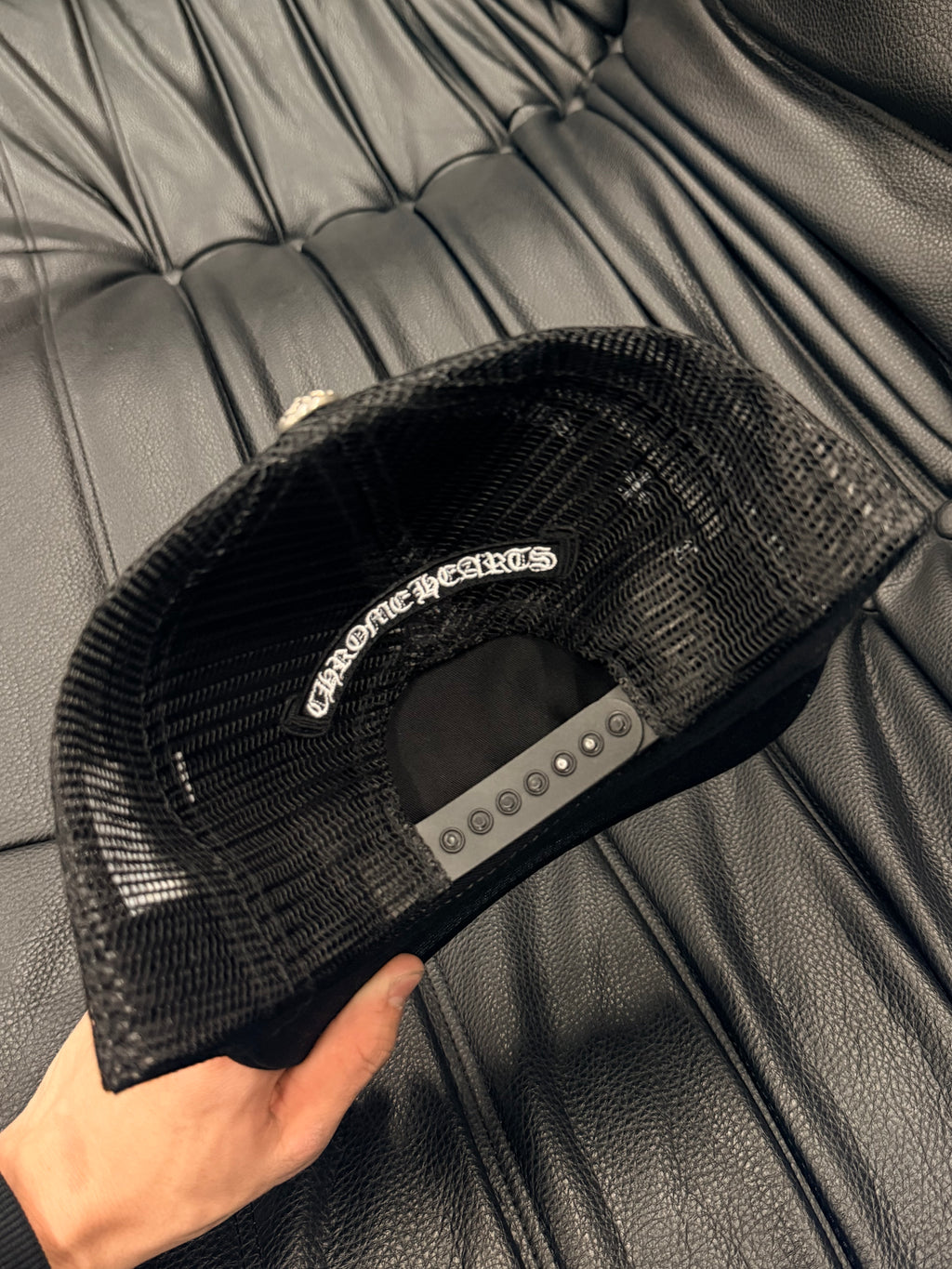 Chrome Hearts Pony Hair Triple Cross Trucker