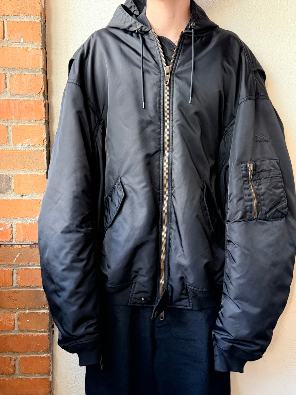 Balenciaga Hooded Puffer Zip