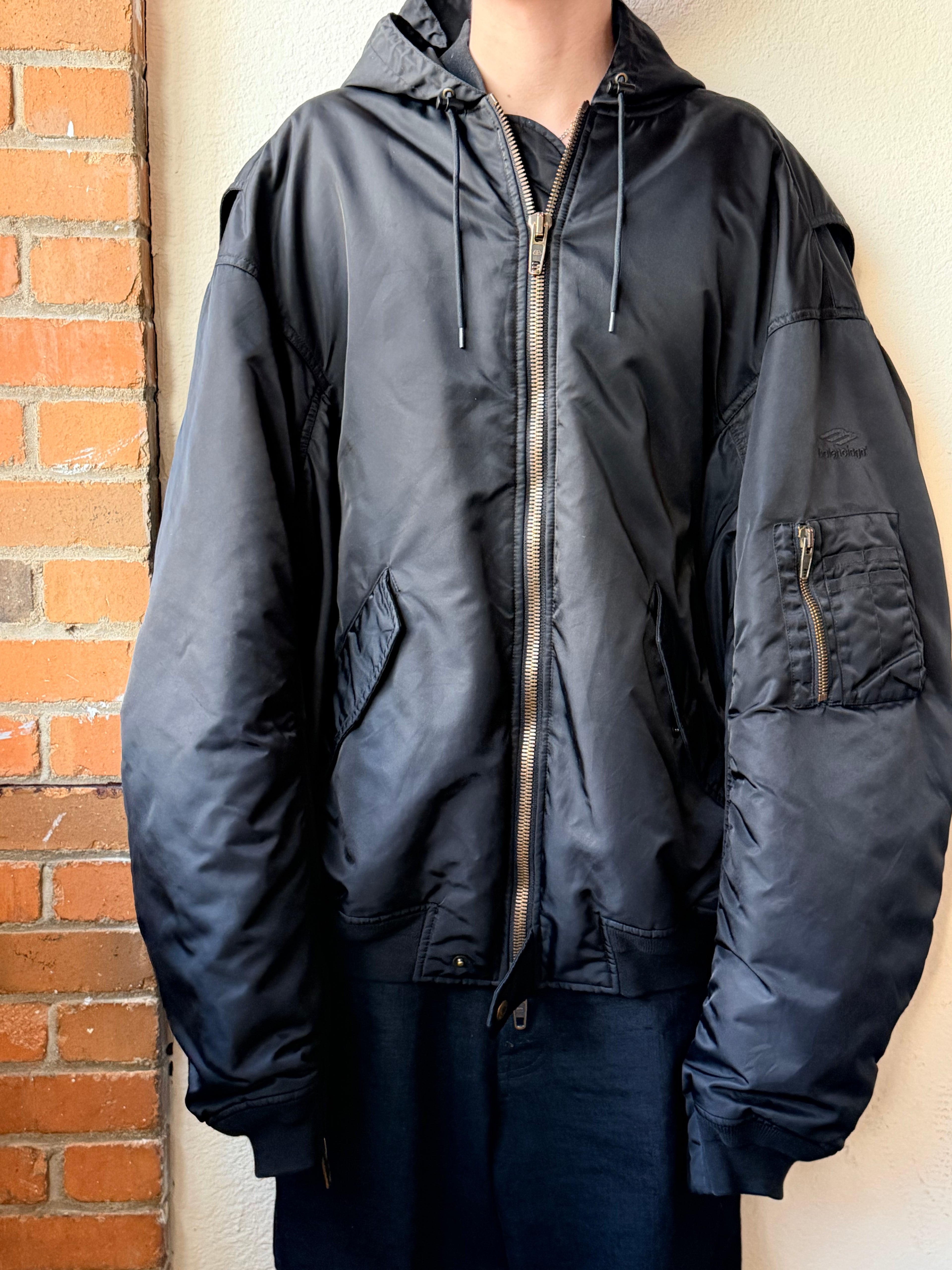 Balenciaga Hooded Puffer Zip