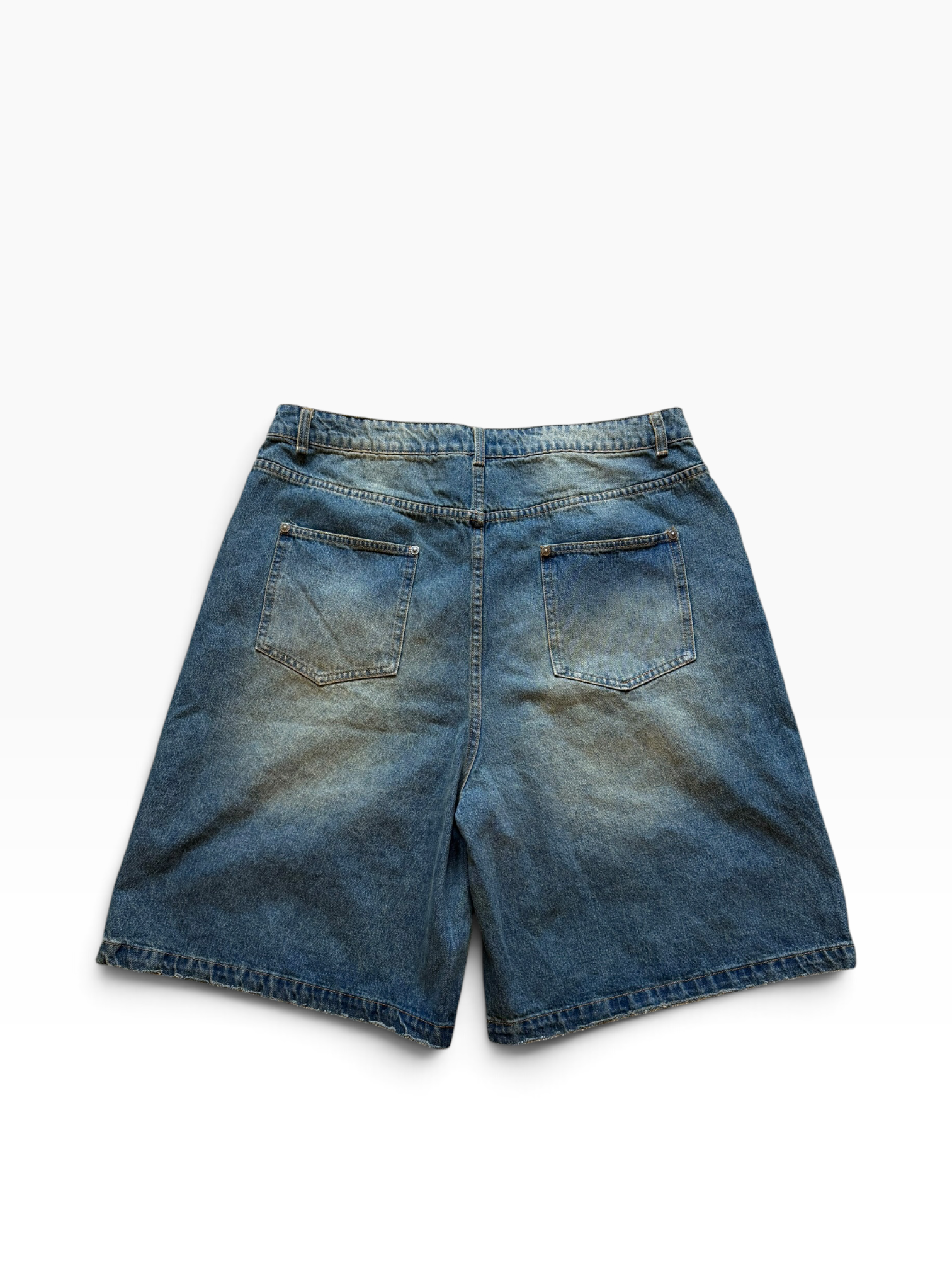 Vale Embroidered Pearlized Baggy Jorts