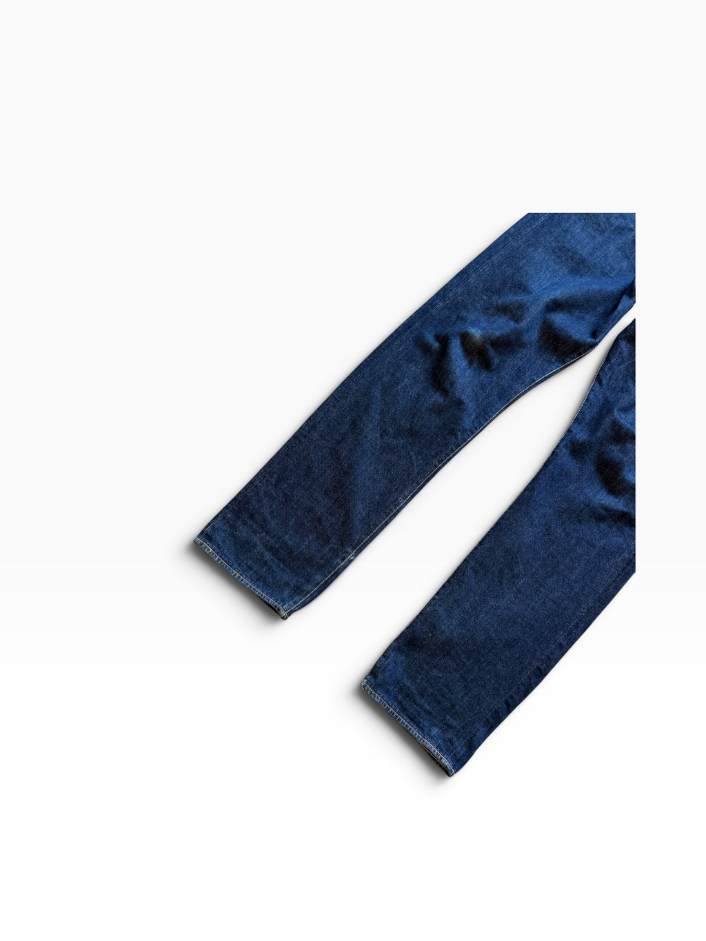 Evisu Indigo Wash Brown Logo Denim Jeans
