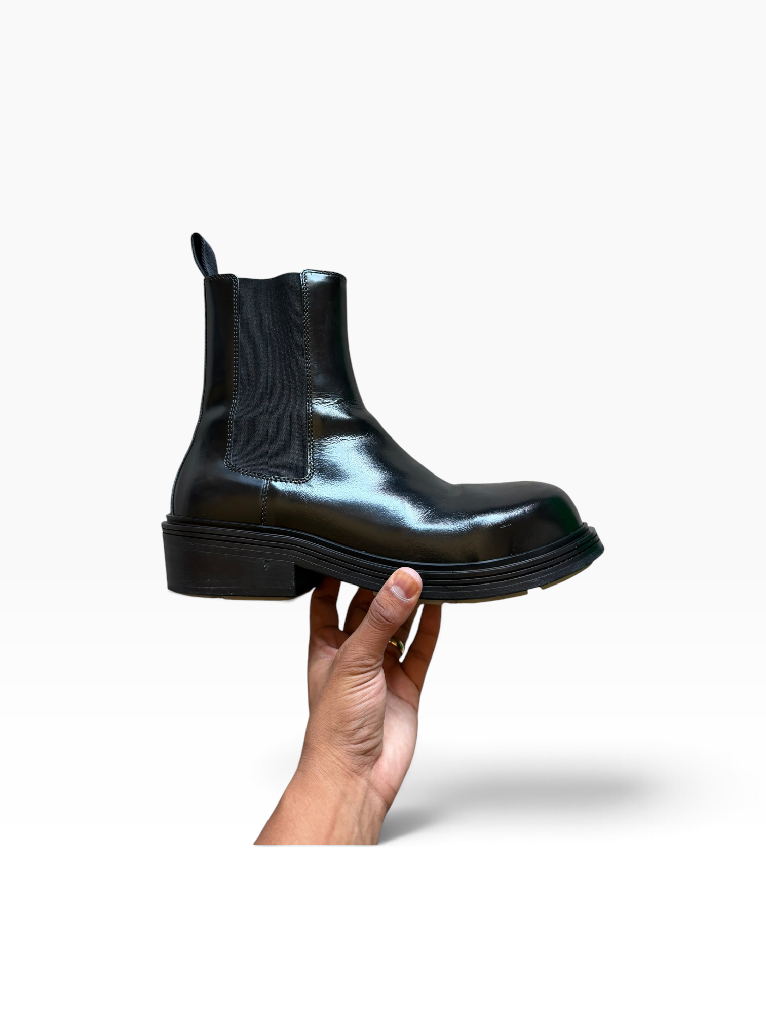 Bottega Veneta Black Chelsea Boot