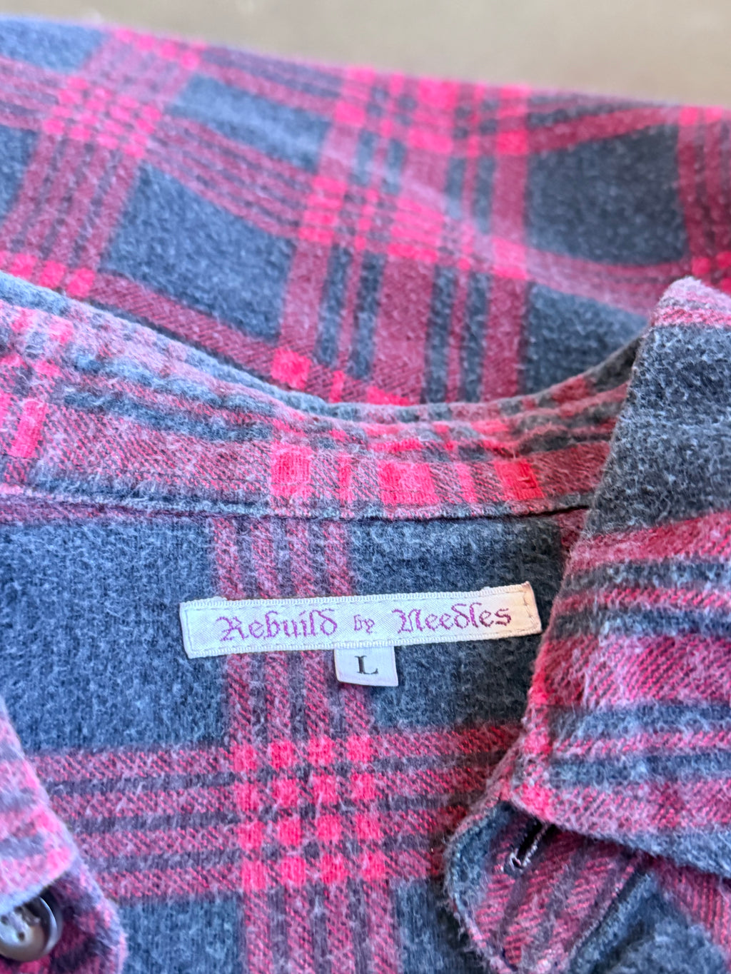Needles button up