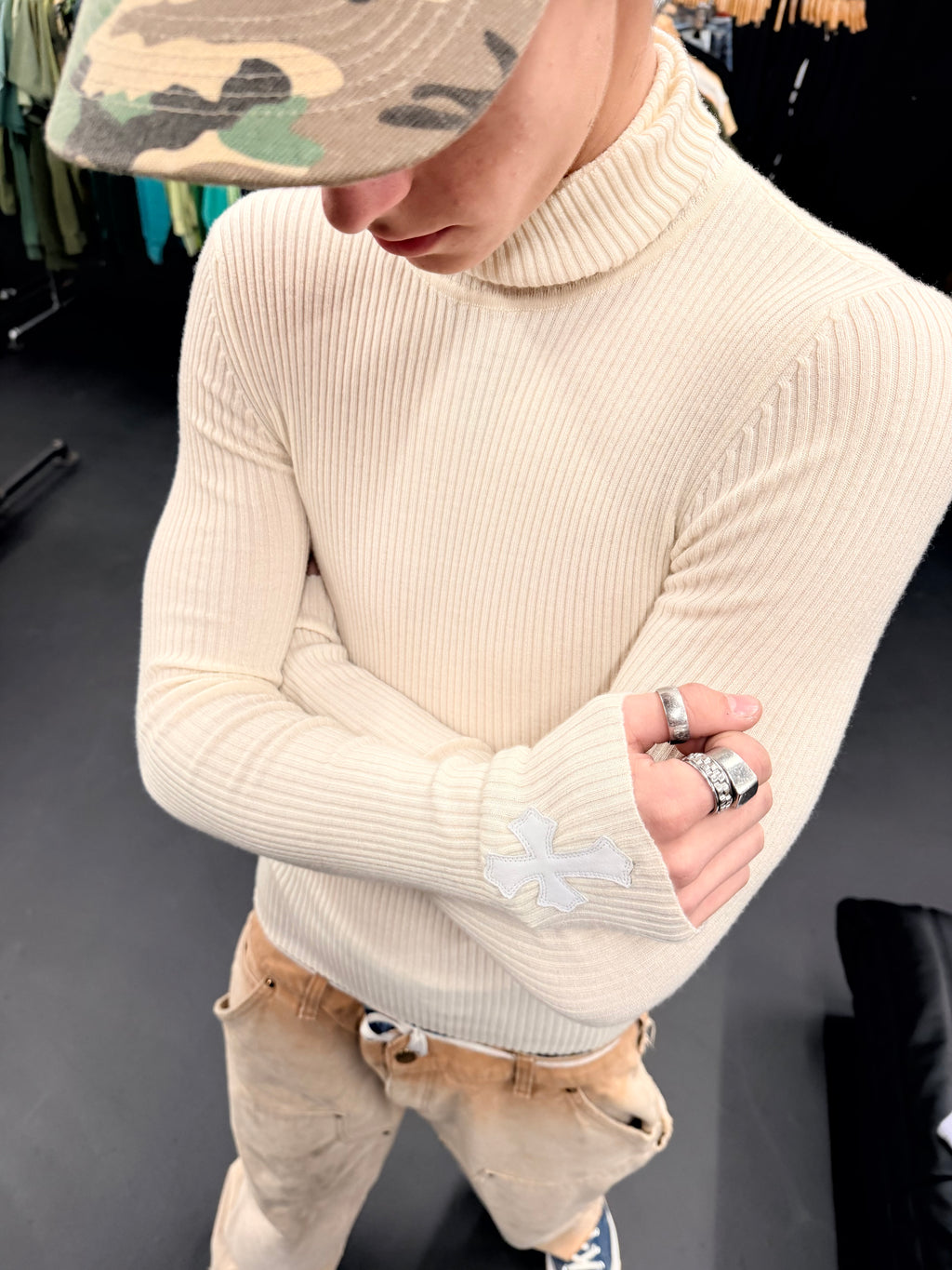 Chrome Hearts Cashmere Turtleneck LongSleeve
