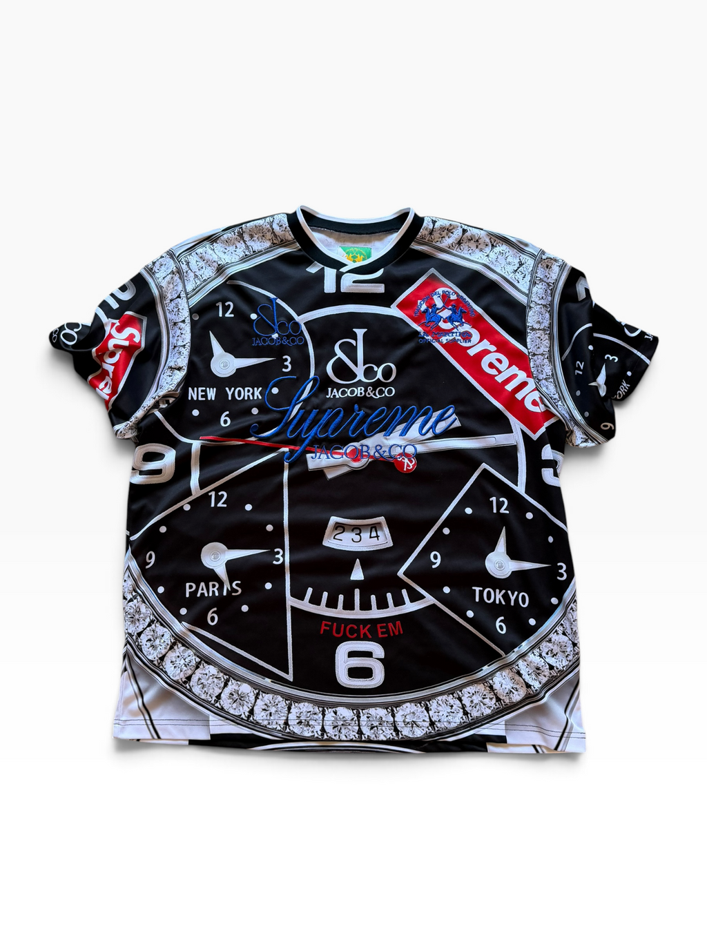 Supreme x Jacob and Co. Watch - Logo Tee