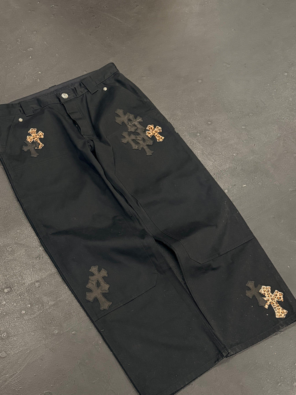 Chrome Hearts Cross Patch Double Knees