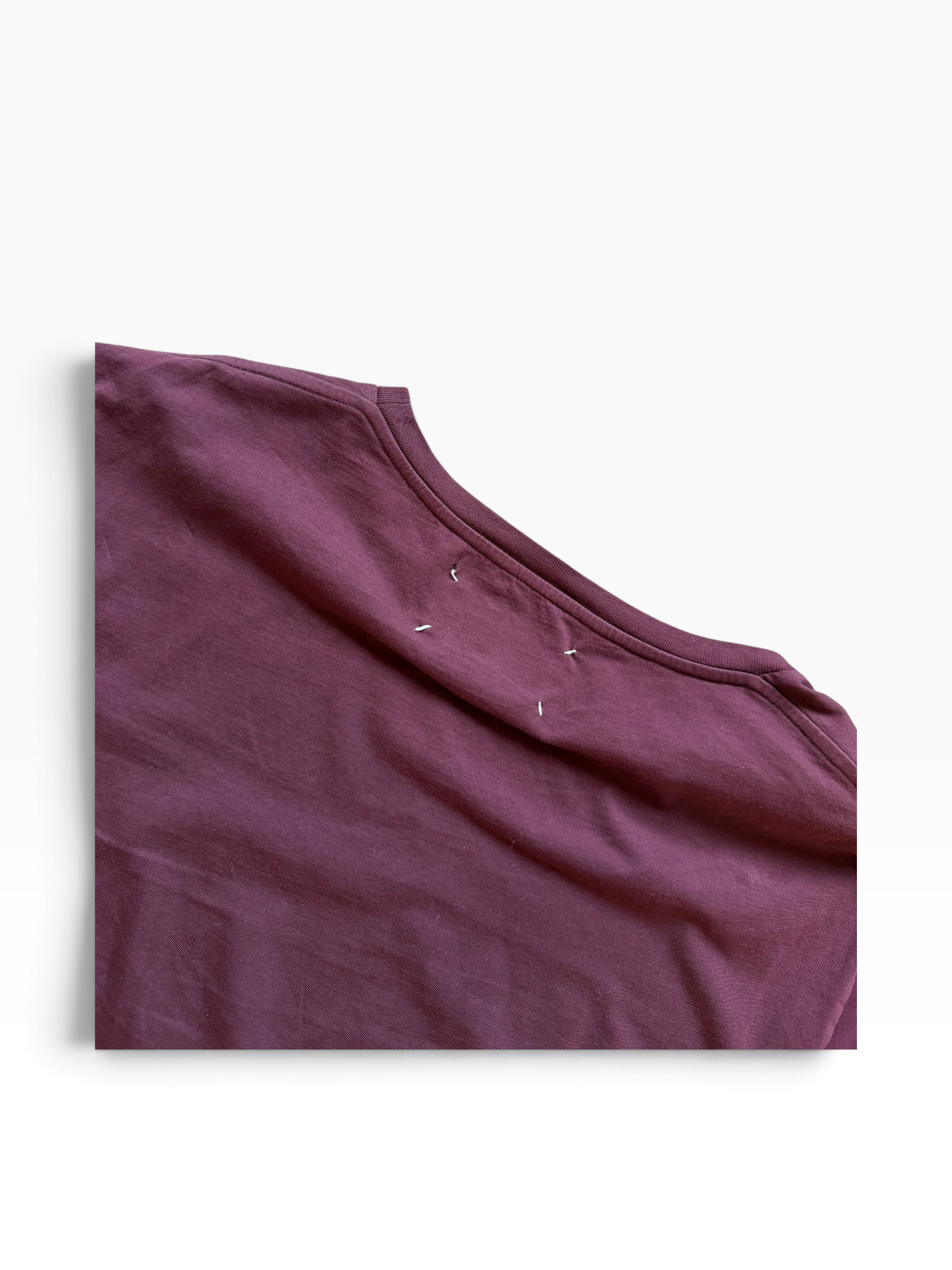 Maison Margiela Maroon M - Logo Tee