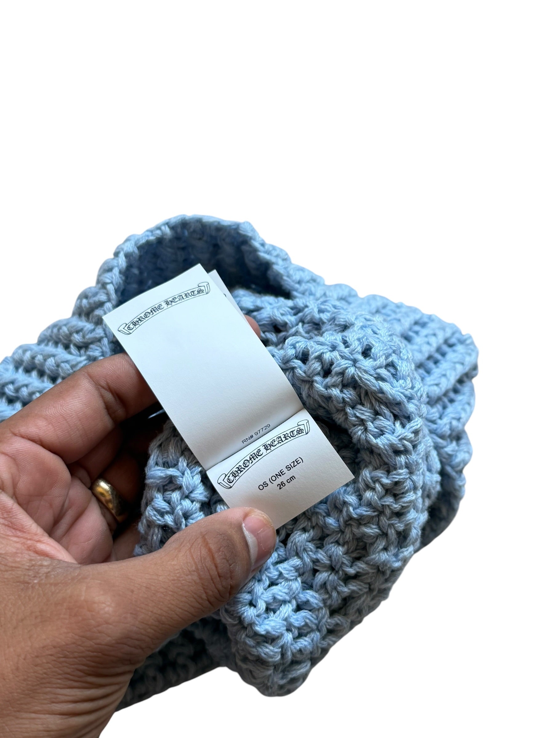 Chrome Heart Blue Star Patch Cashmere Beanie
