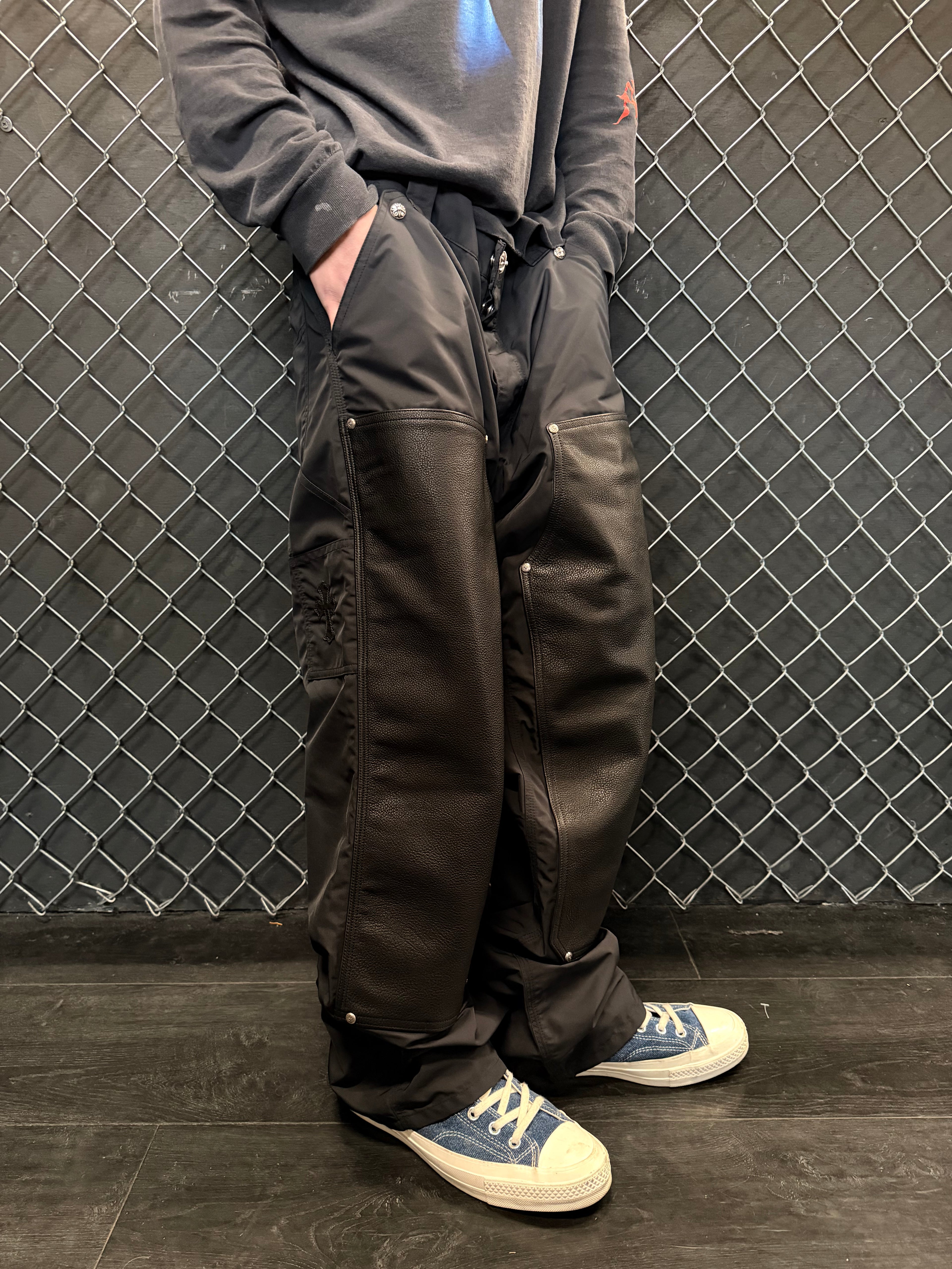 Chrome Hearts Nylon Calf Leather Double Knees