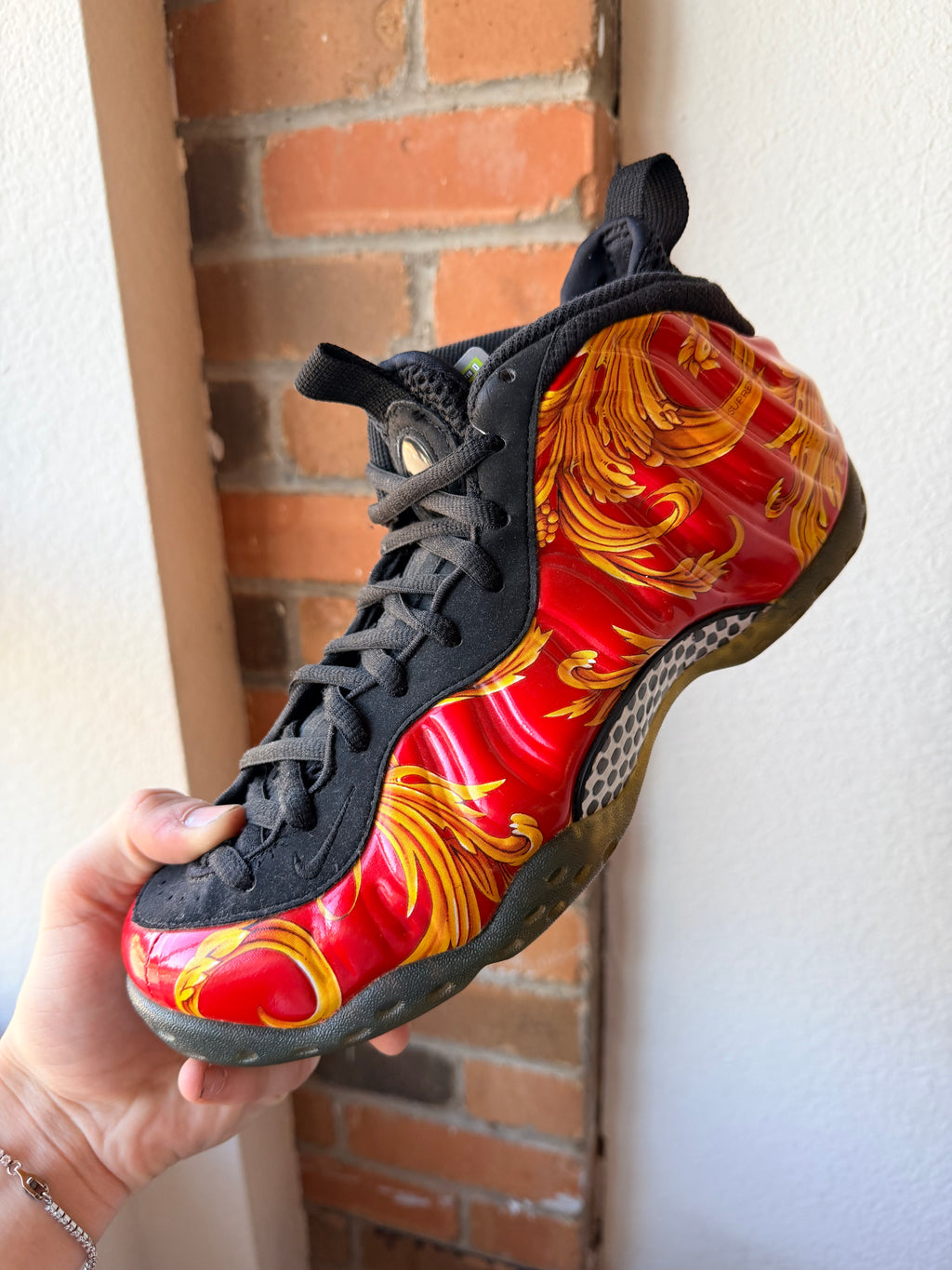 Red Nike Supreme Foamposite