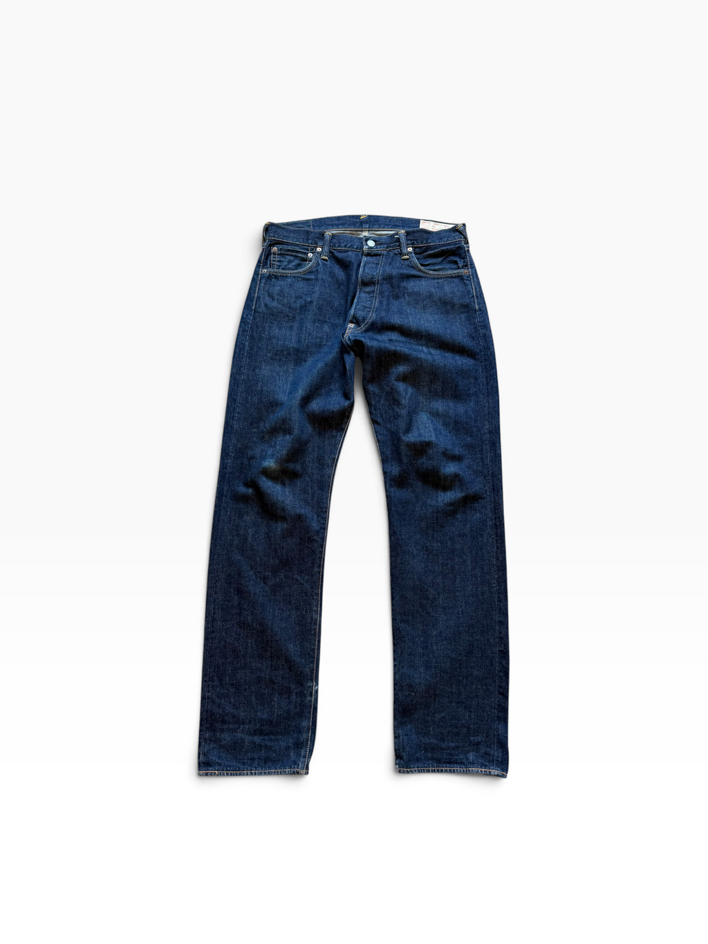 Evisu Indigo Wash Brown Logo Denim Jeans