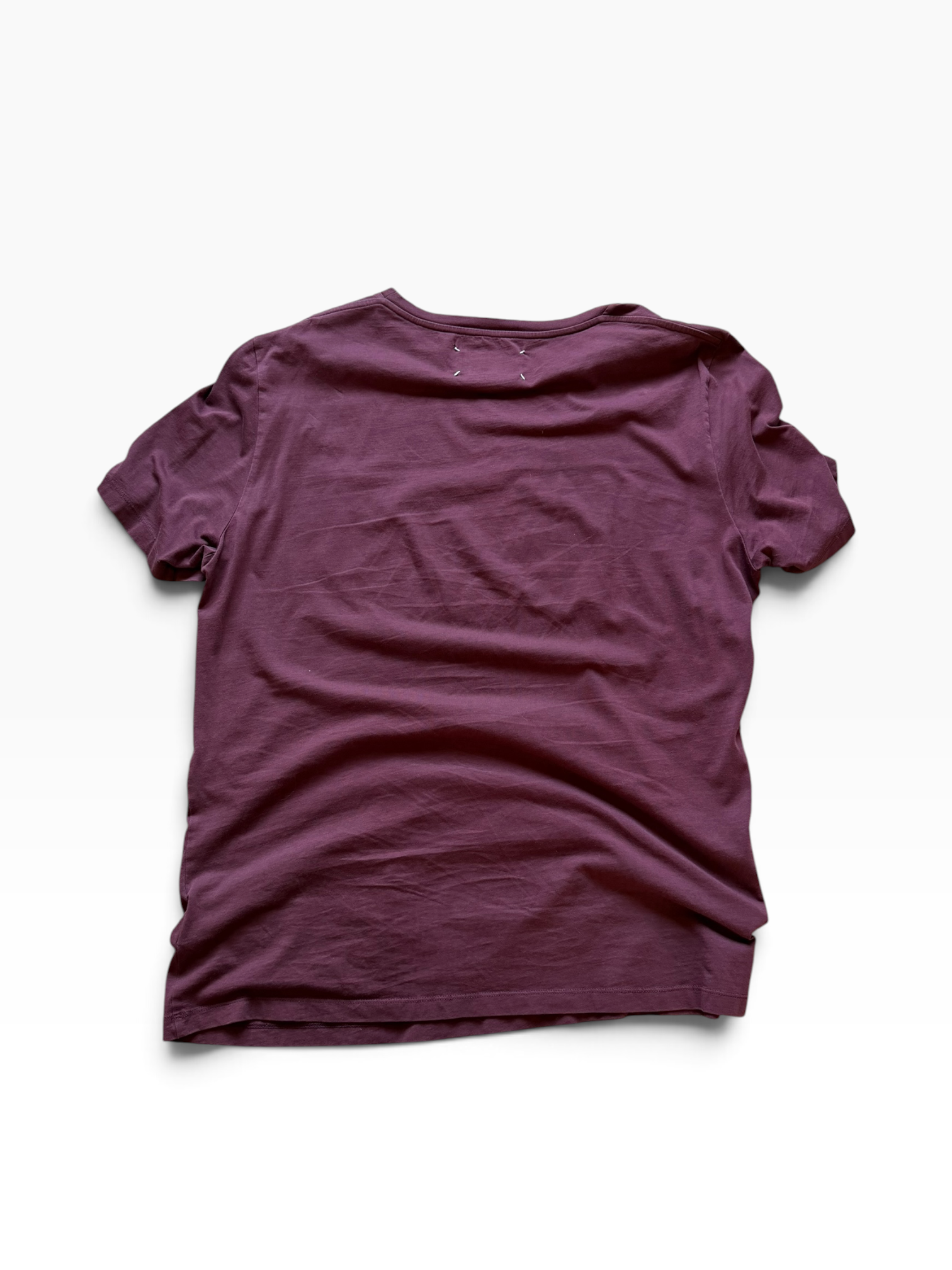 Maison Margiela Maroon M - Logo Tee