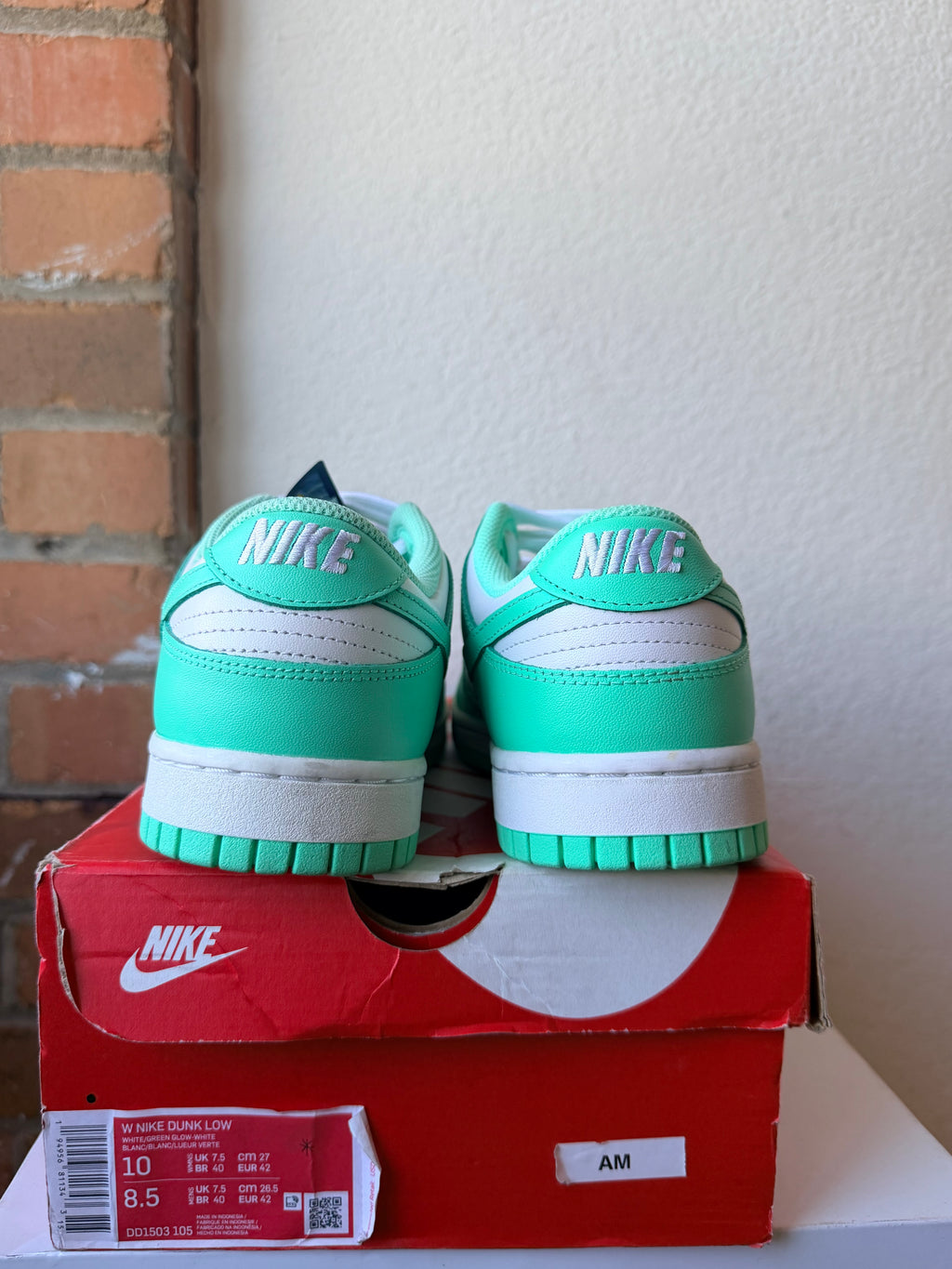 Nike Dunk Low Green /Glow White